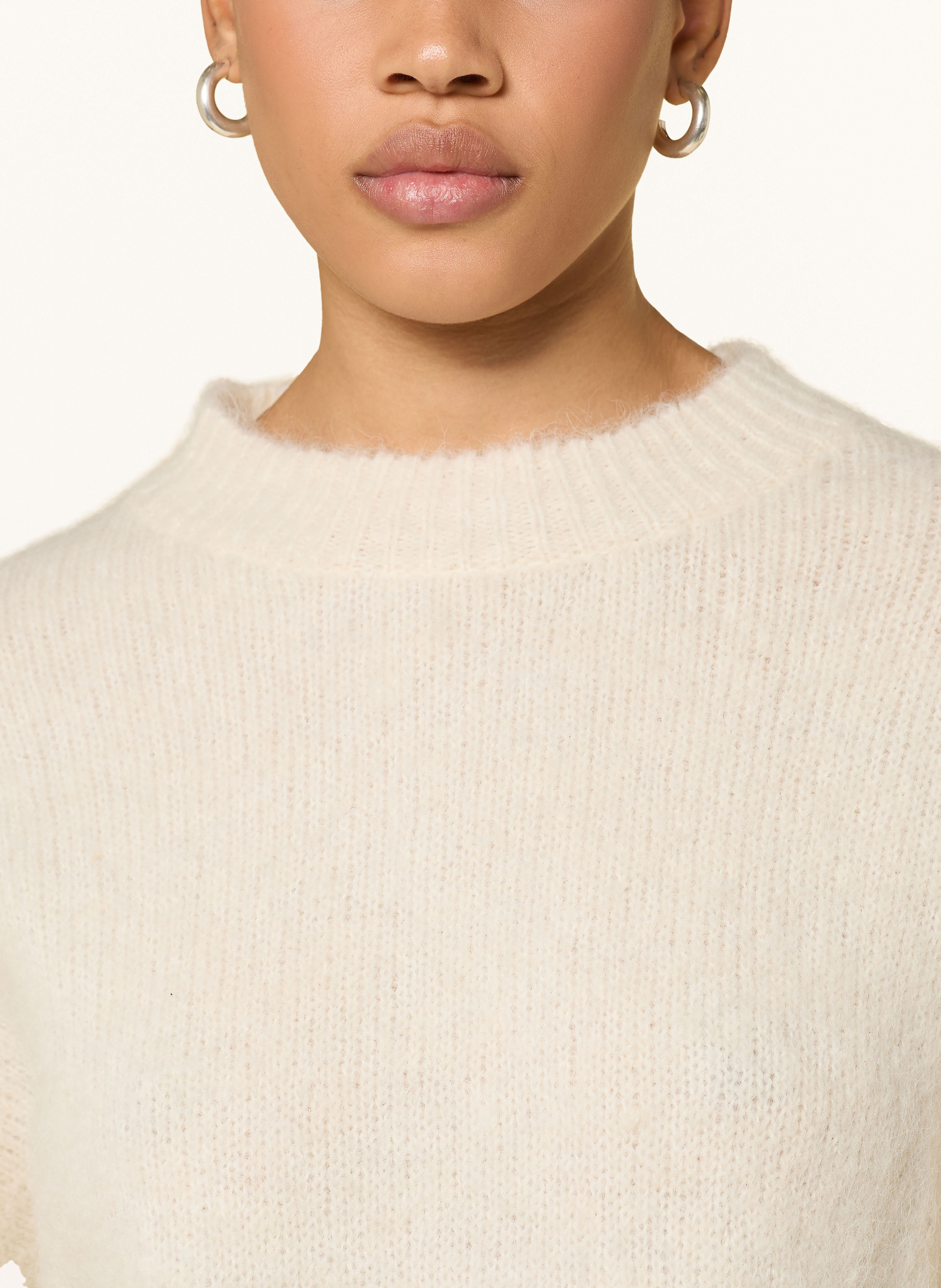 Thumbnail - Selected Femme Pullover Mit Alpaka weiss