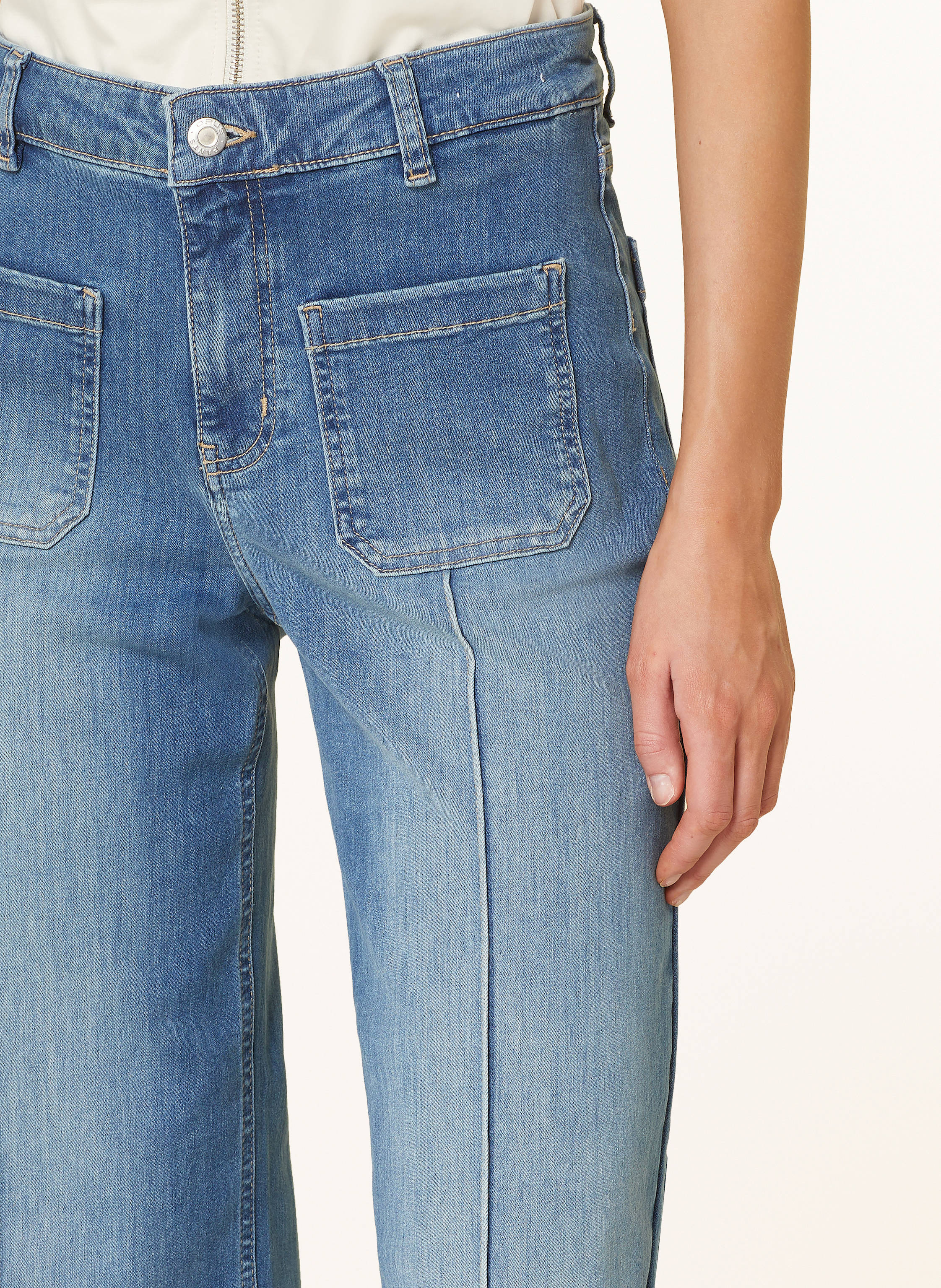 Thumbnail - Opus Pants Wide Leg Jeans Melly Groove blau