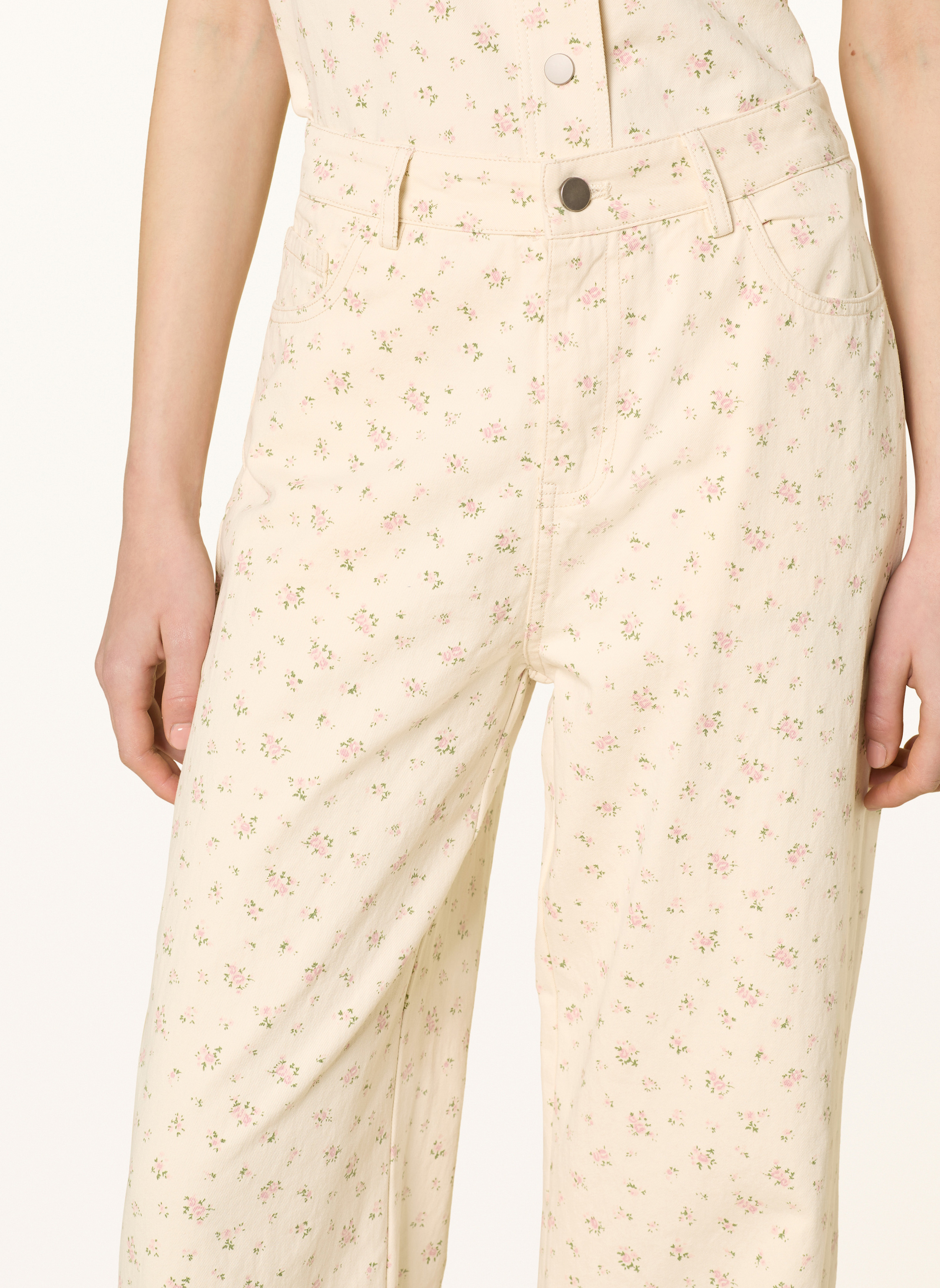 Thumbnail - Neo Noir Straight Jeans Semba weiss