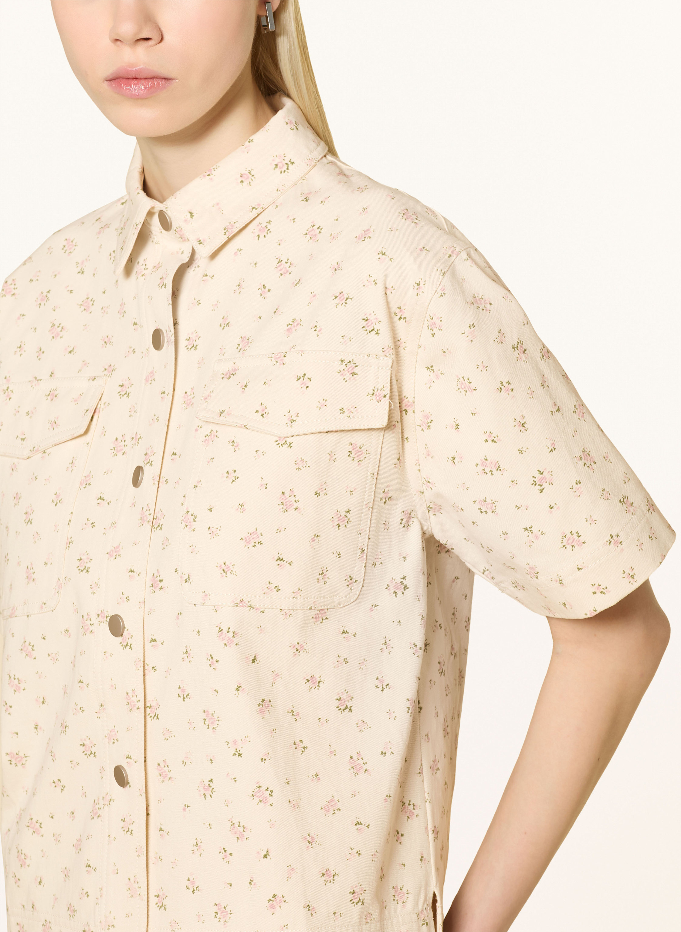 Thumbnail - Neo Noir Jeansbluse Tiki weiss