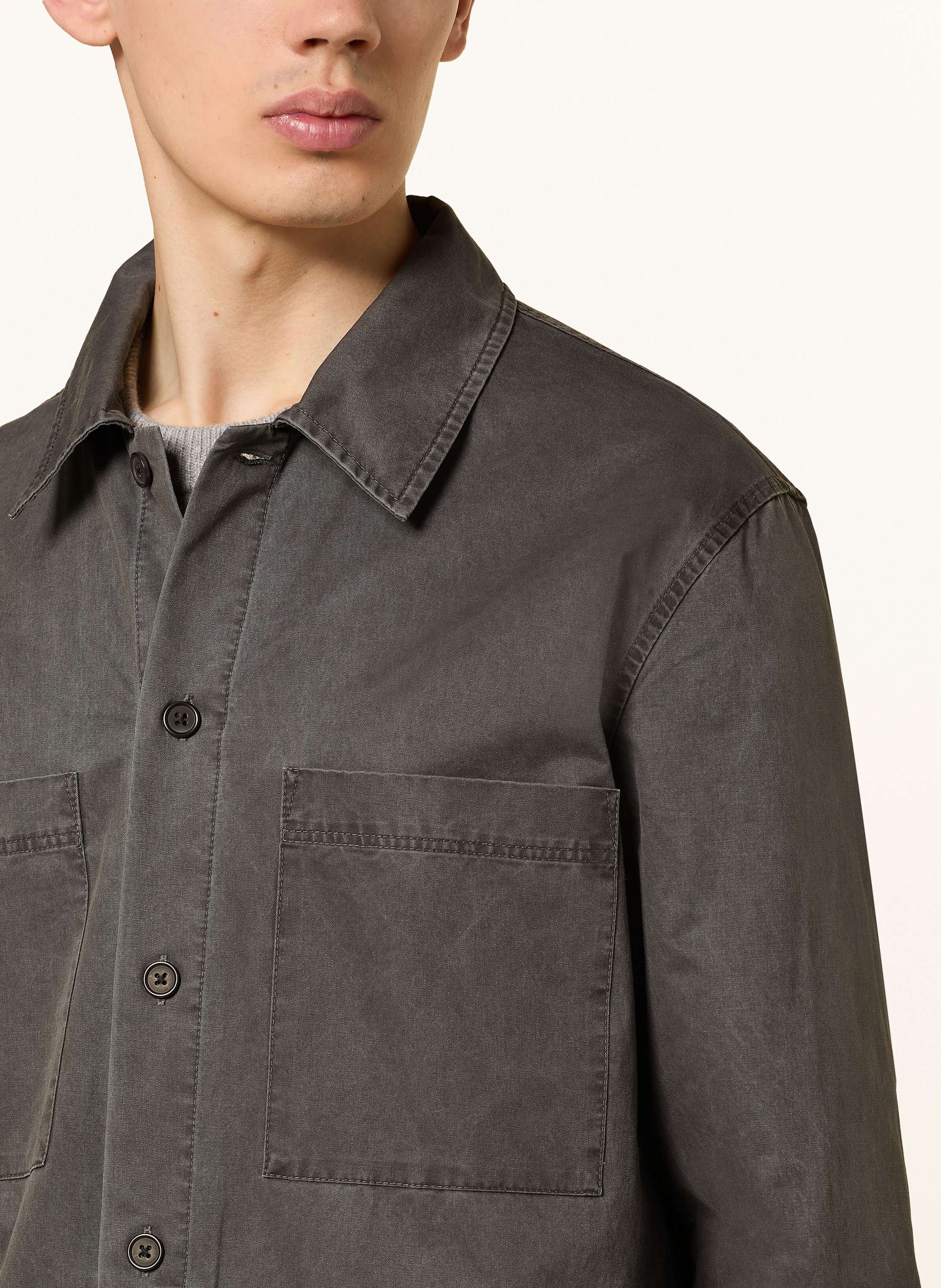 Thumbnail - Samsøe Samsøe Overshirt Sataka grau