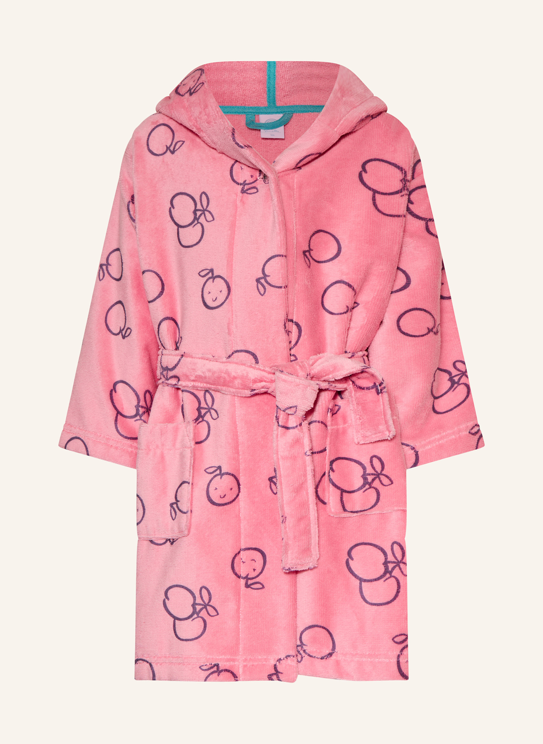 Sanetta Bademantel Mit Kapuze rosa