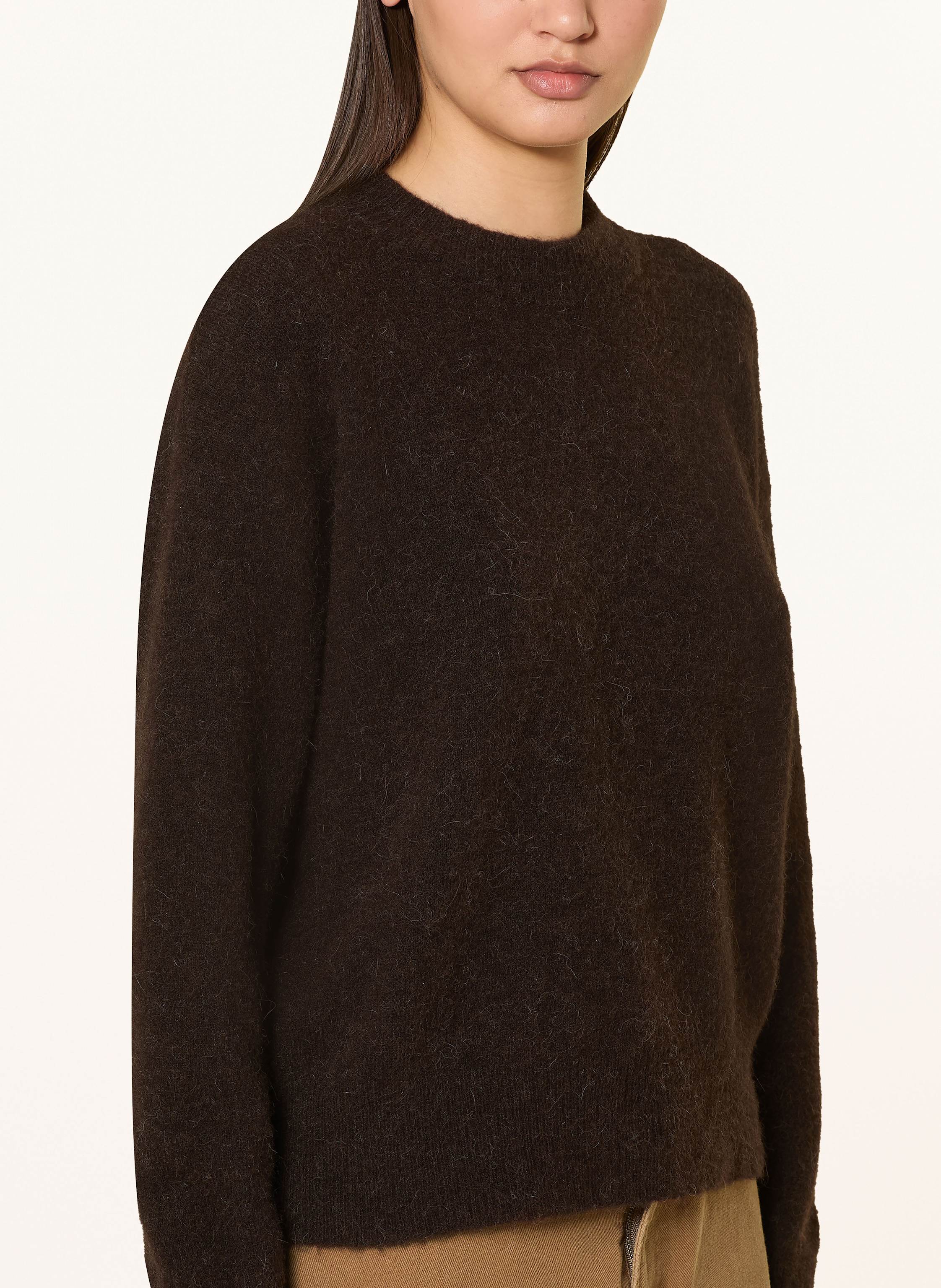 Thumbnail - Samsøe  Samsøe Pullover Anour Mit Merinowolle Und Alpaka braun