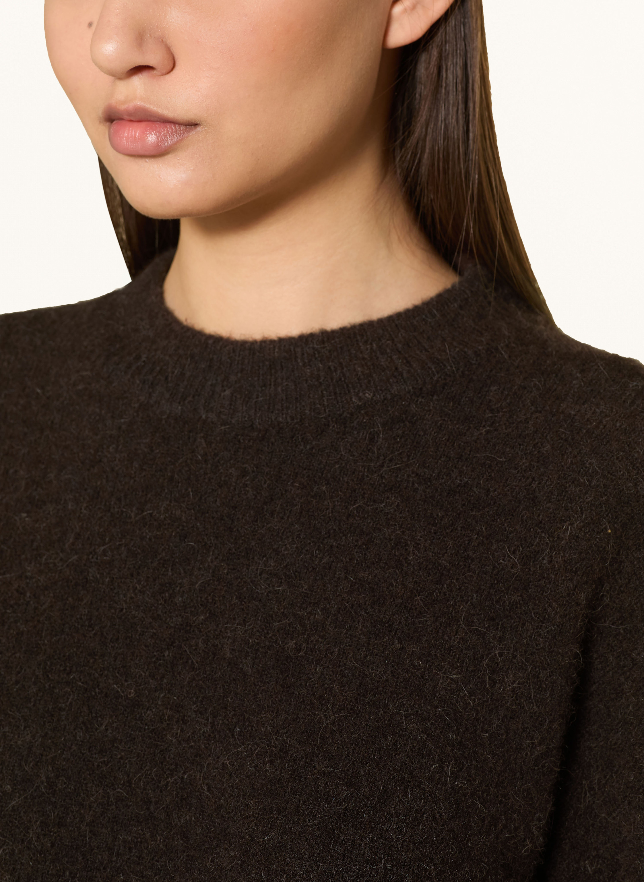 Thumbnail - Samsøe  Samsøe Pullover Anour Mit Merinowolle Und Alpaka braun