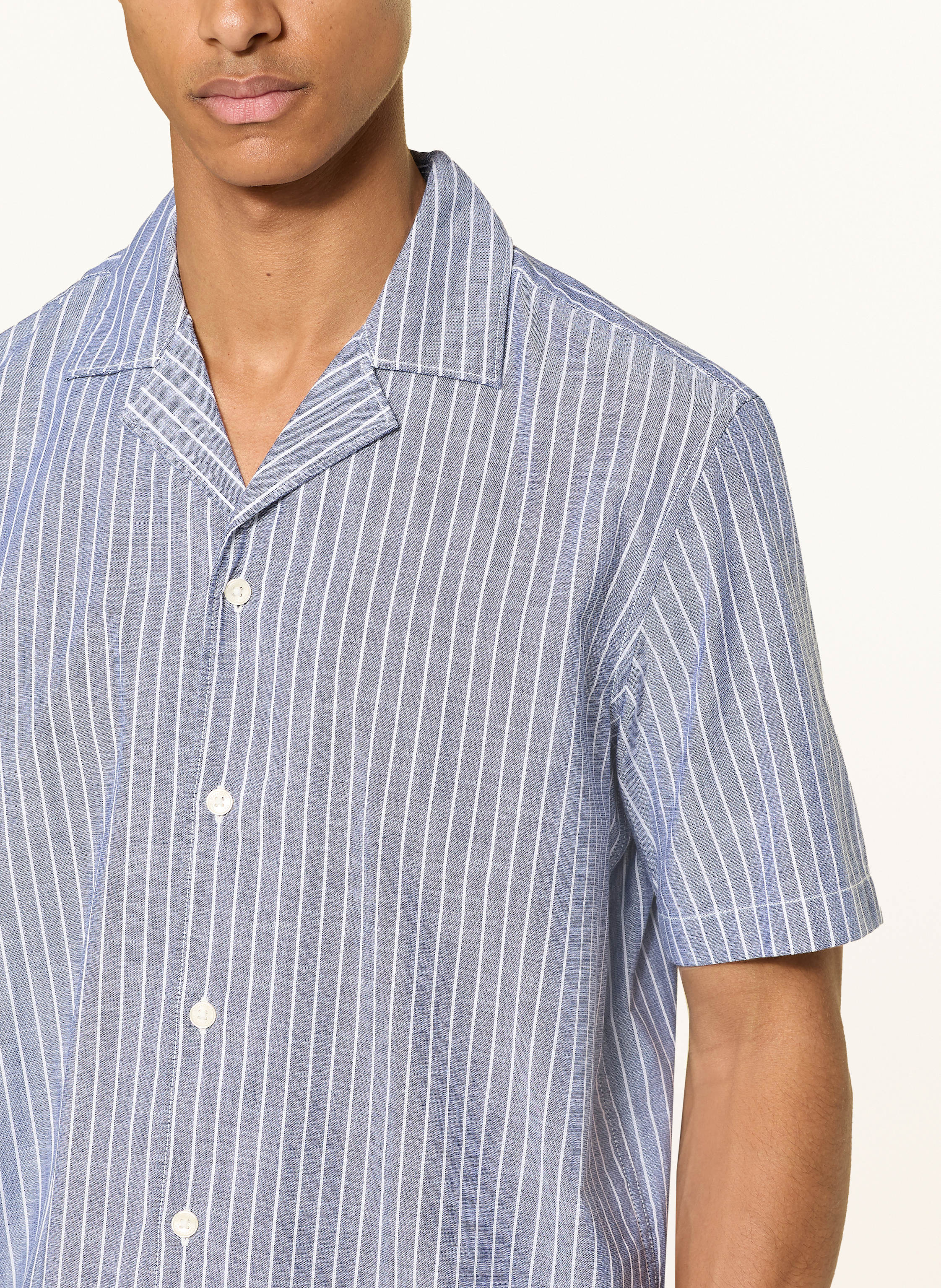 Thumbnail - Marc O'polo Resorthemd Regular Fit blau