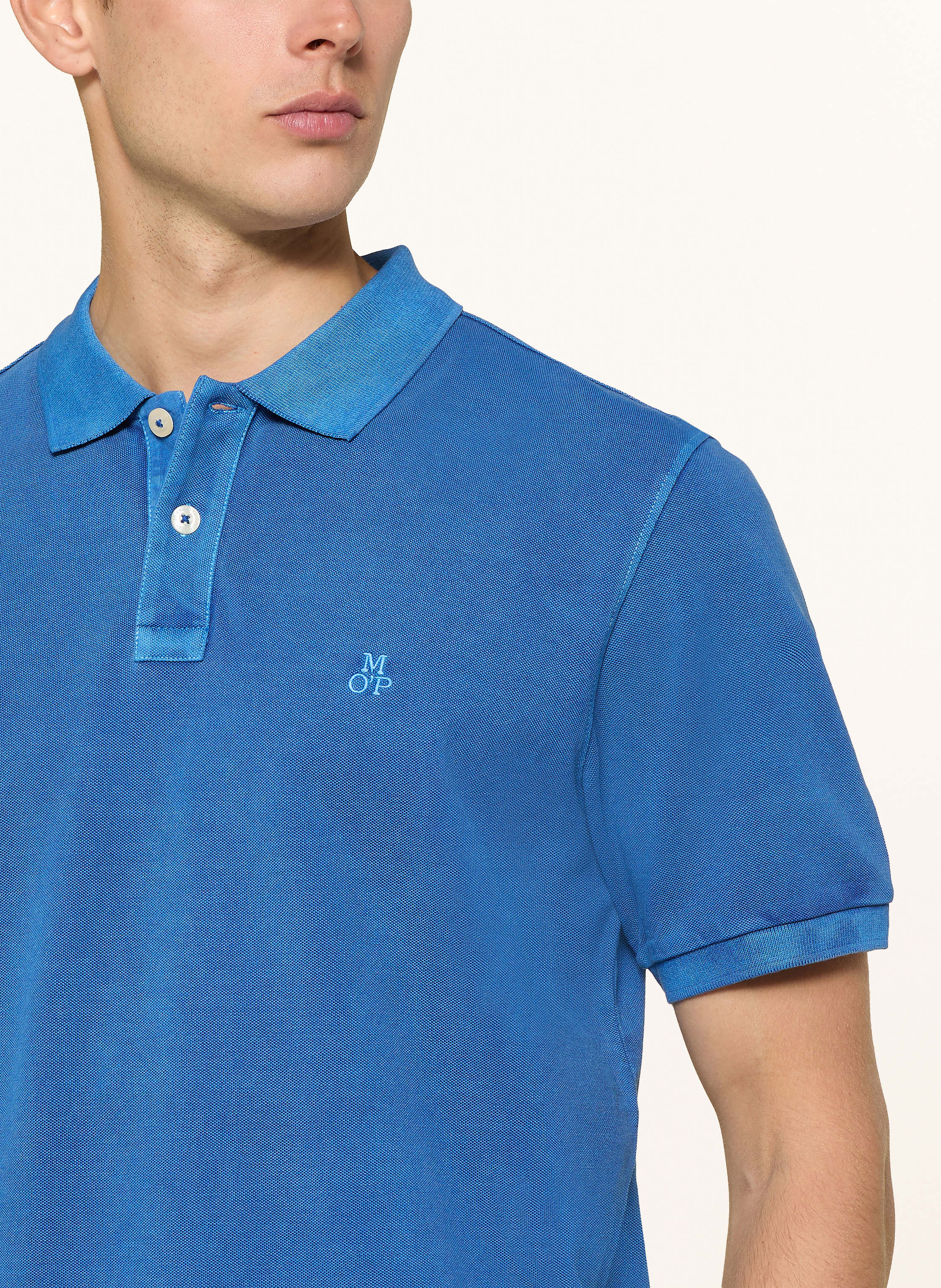 Thumbnail - Marc O'polo Piqué-Poloshirt Regular Fit blau
