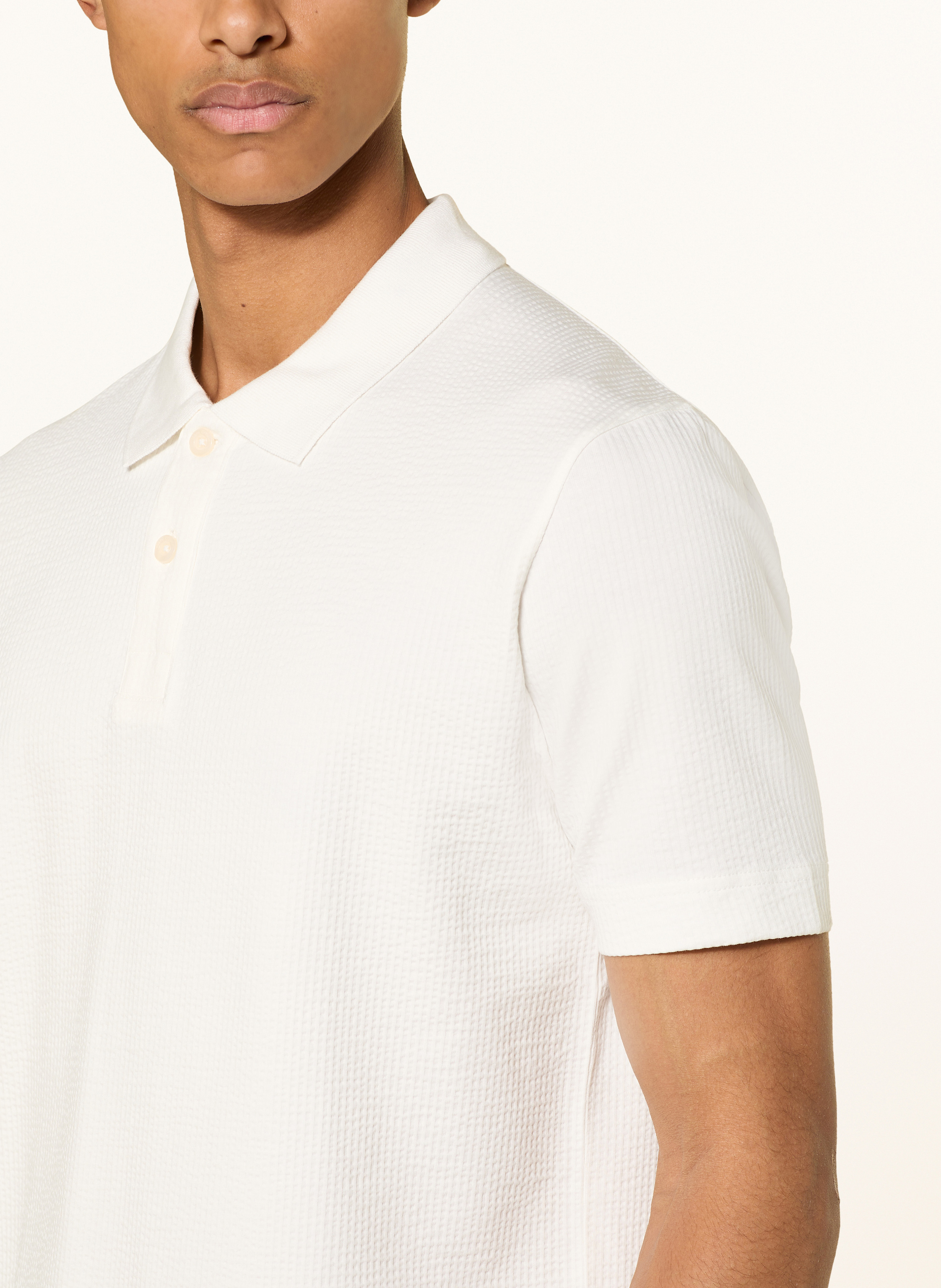 Thumbnail - Marc O'polo Jersey-Poloshirt Regular Fit weiss