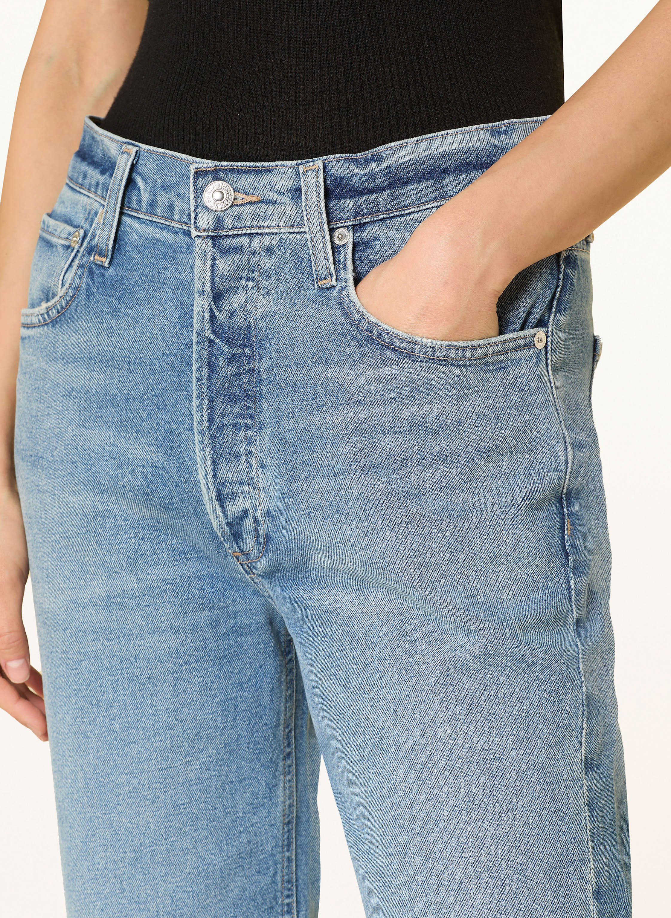 Thumbnail - Citizens Of Humanity Straight Jeans Delfina blau