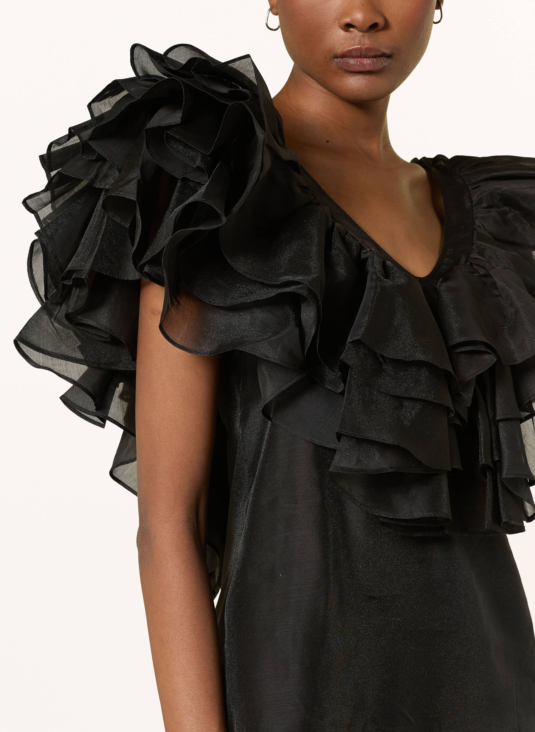 Thumbnail - Ted Baker Blusentop Calonda Mit Volants schwarz