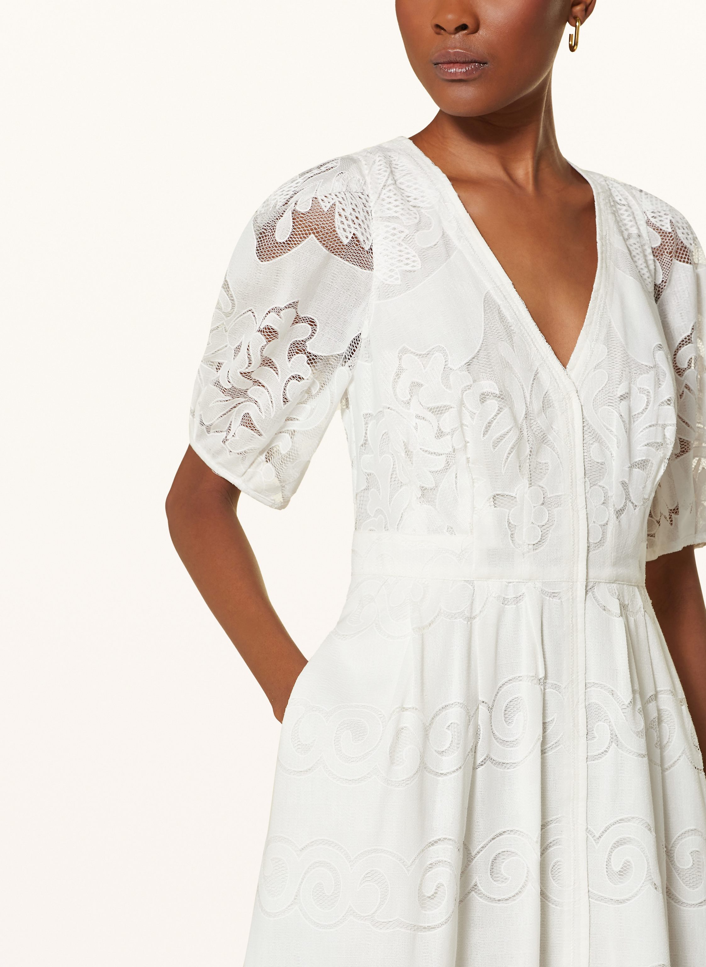 Thumbnail - Ted Baker Spitzenkleid Agnel weiss
