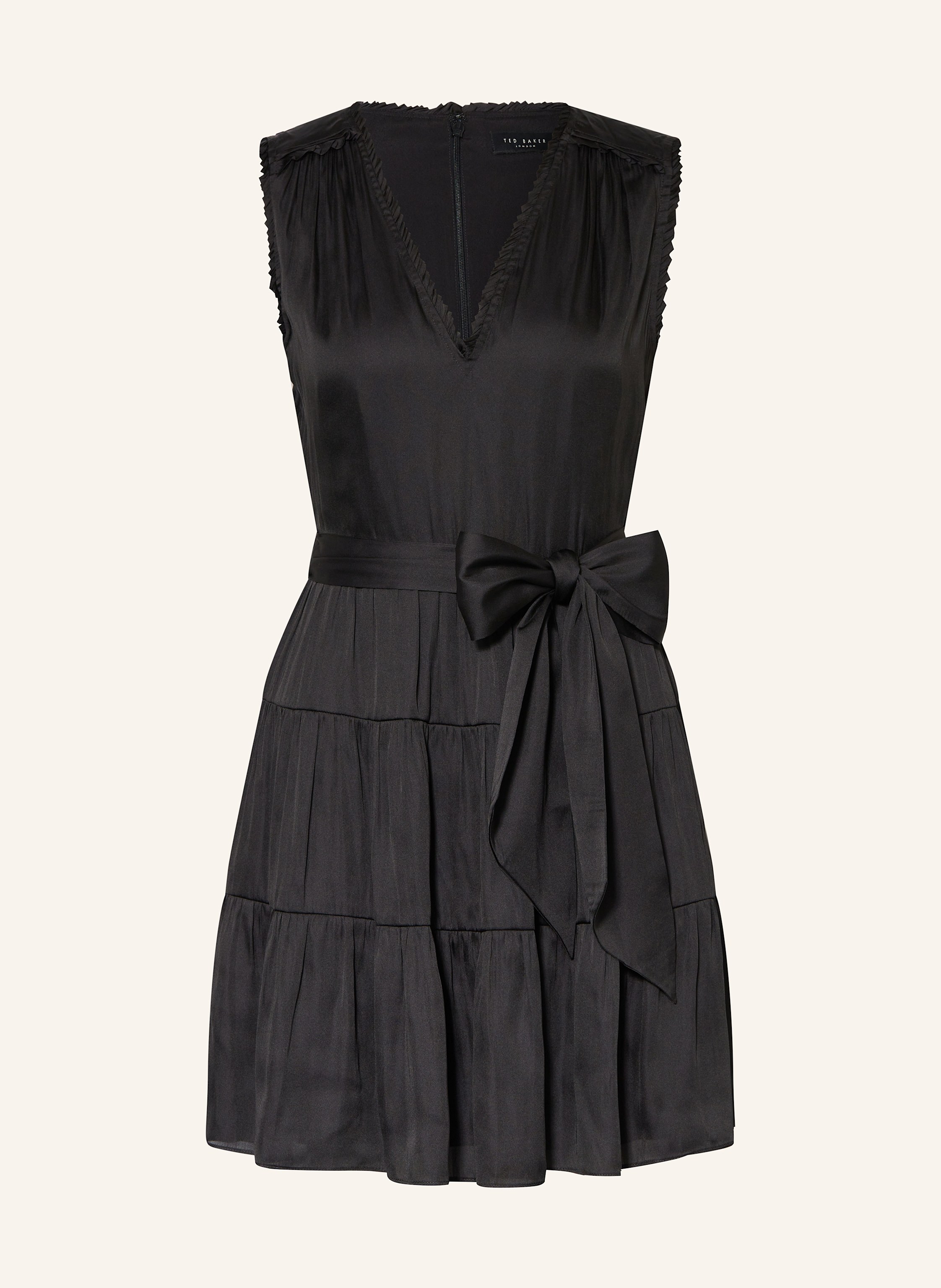 ted baker black ruffle dress LOISSS main image 0