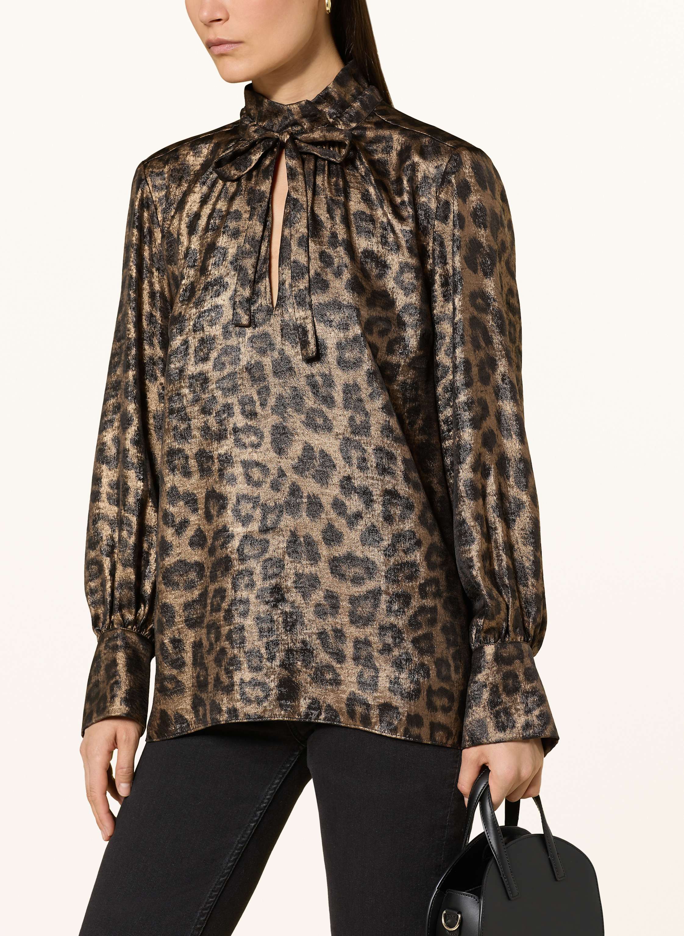 Thumbnail - Yippie Hippie Blusenshirt Aus Satin braun