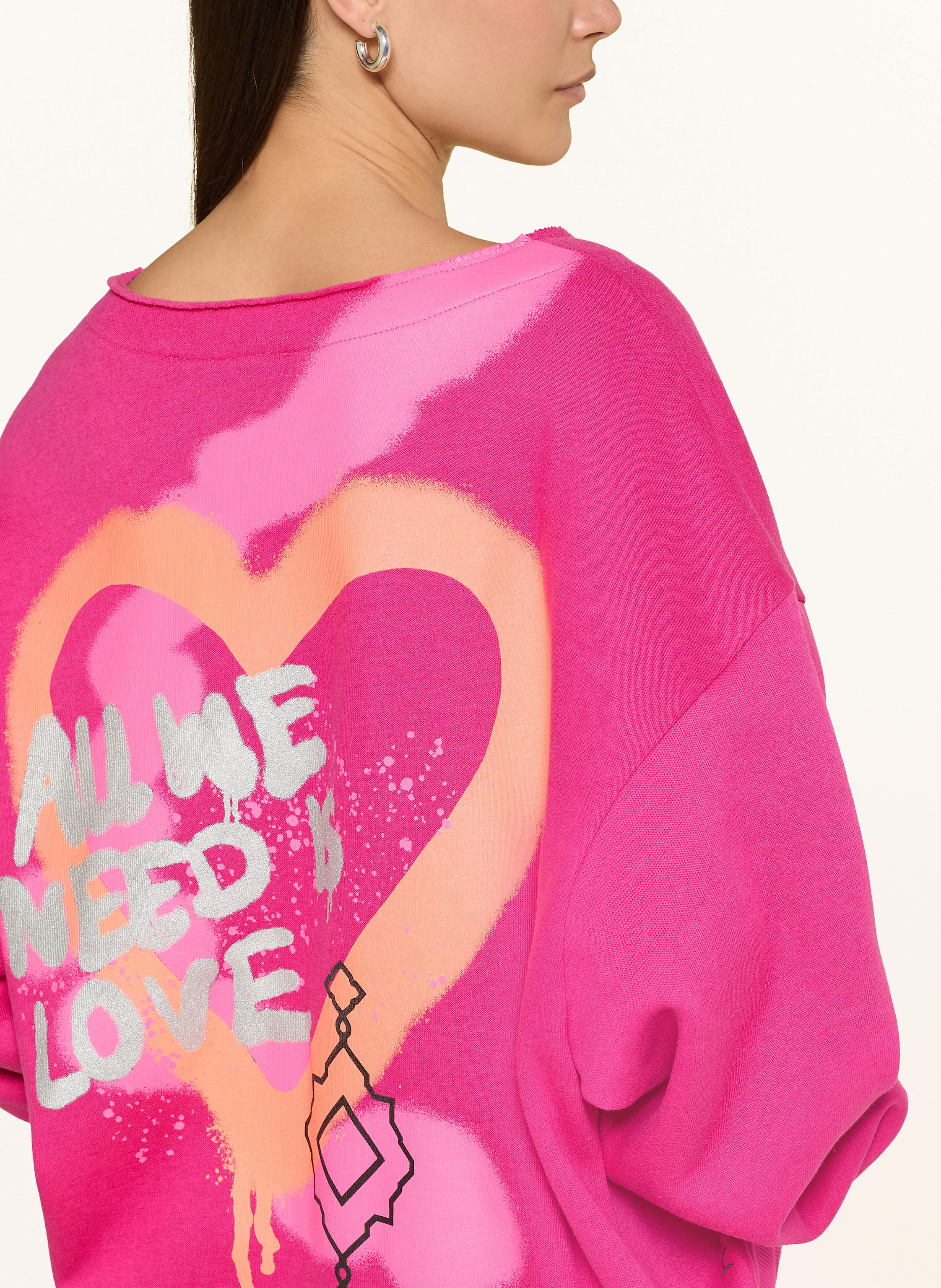 Thumbnail - Yippie Hippie Sweatshirt pink