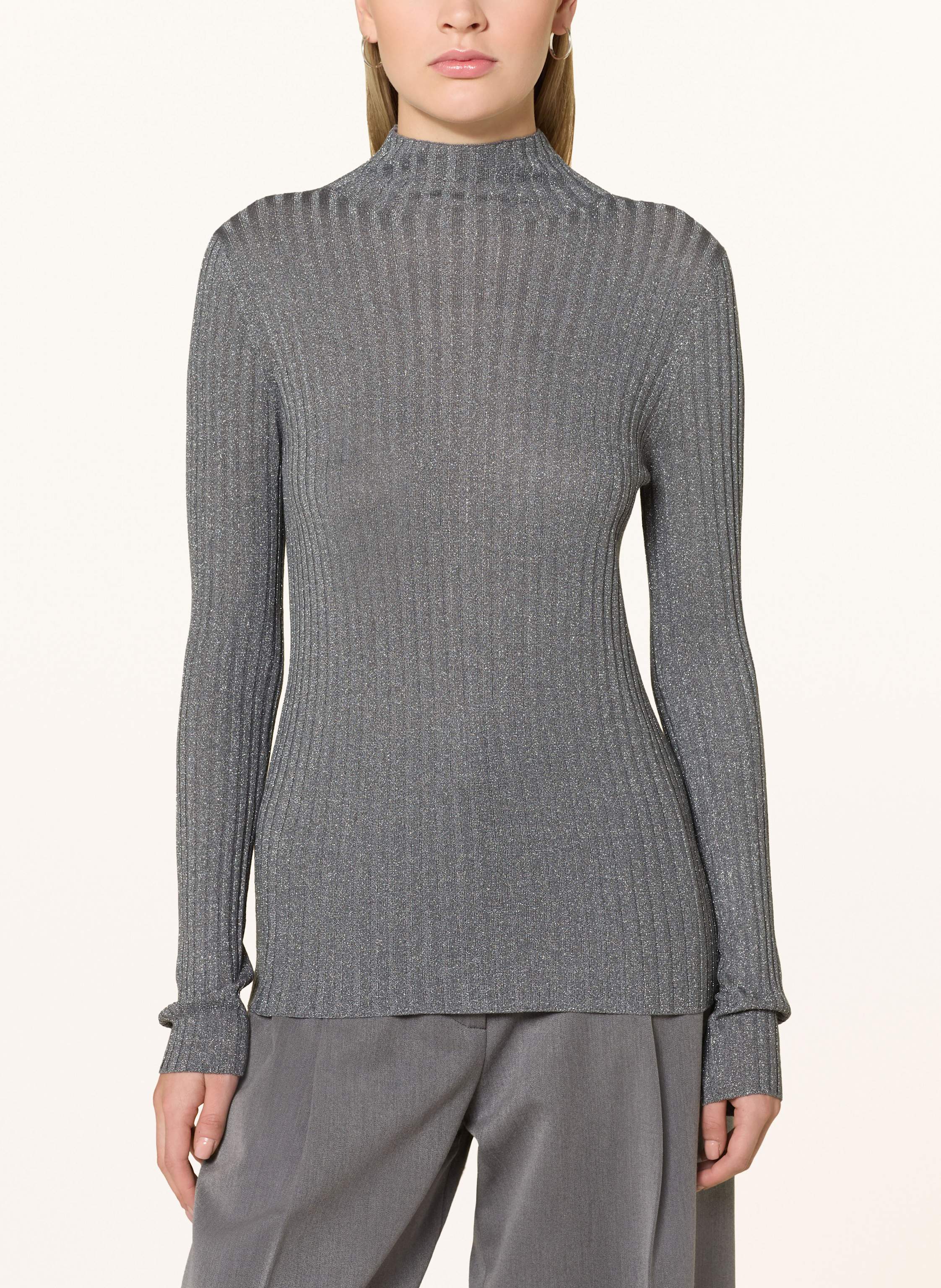 Thumbnail - Liu Jo Pullover Mit Glitzergarn silber