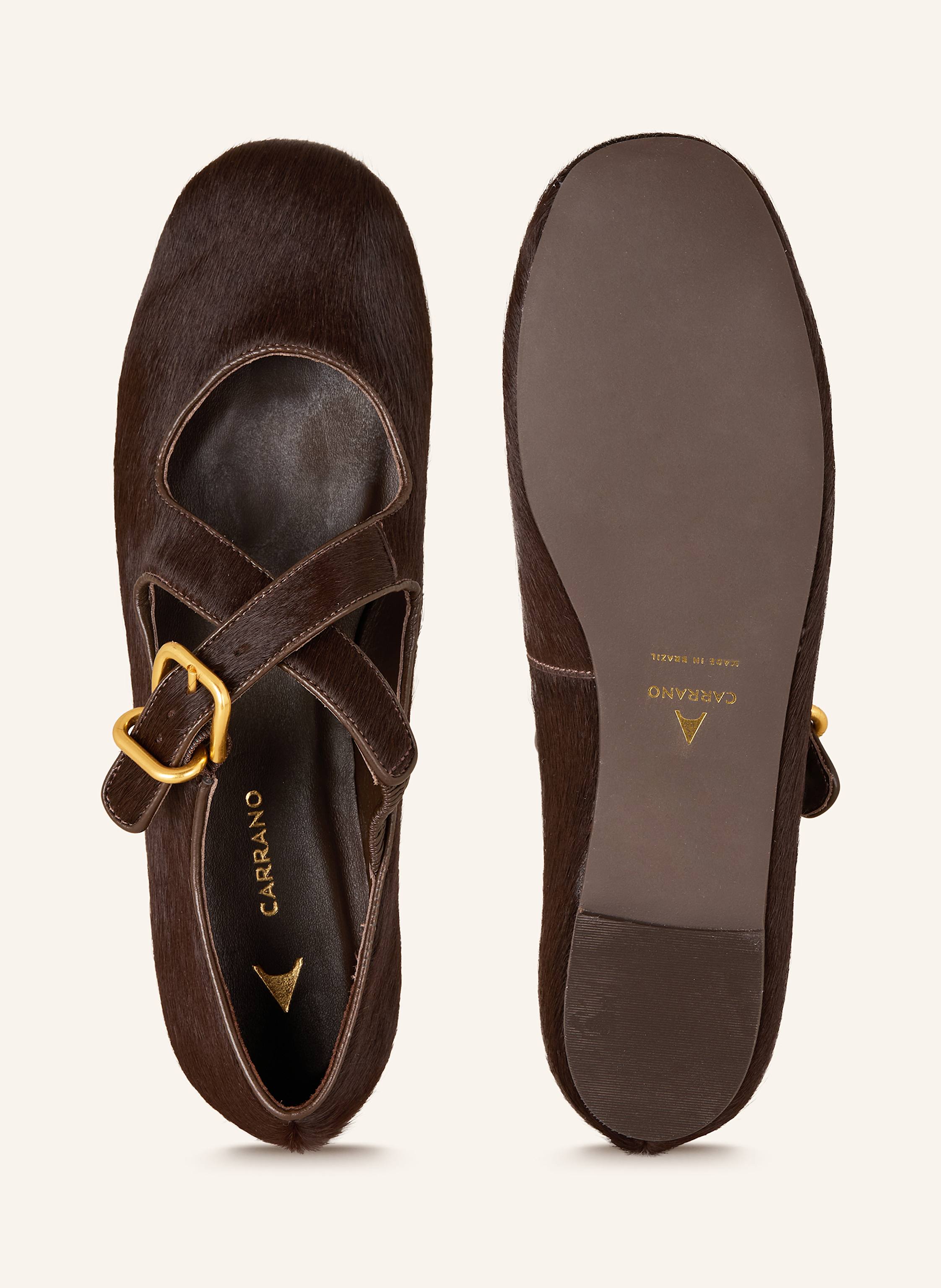 Thumbnail - Carrano Mary-Jane-Ballerinas braun