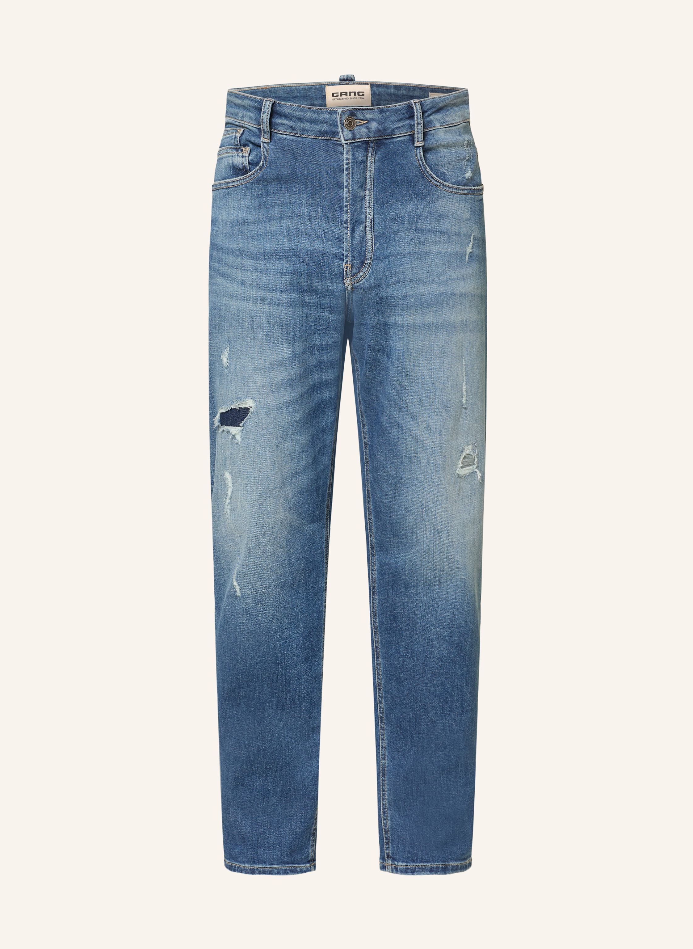 Gang Destroyed Jeans 94aiden Regular Fit blau