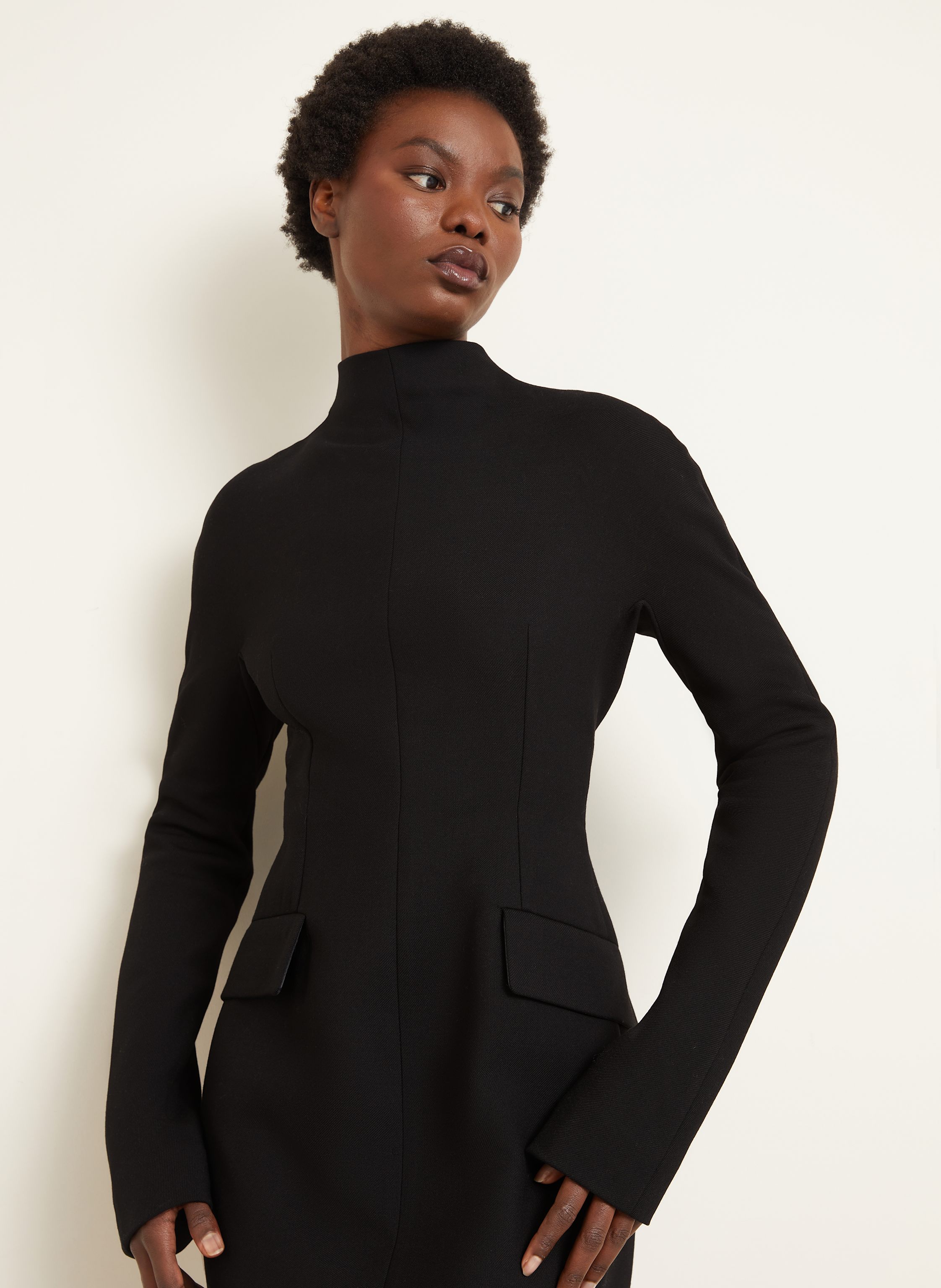 Thumbnail - Sportmax Kleid Tefrite schwarz