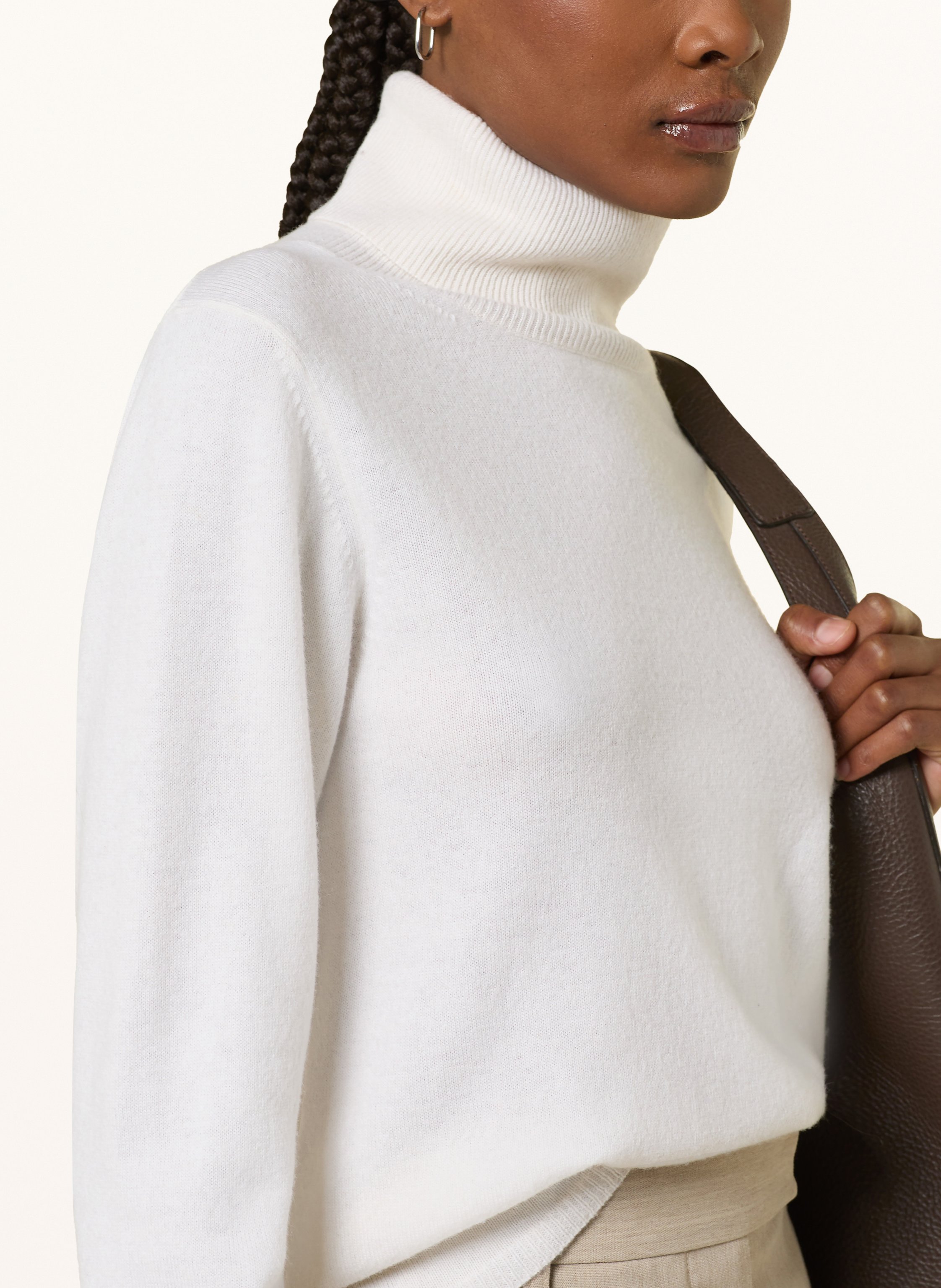 Thumbnail - Max Mara Studio Rollkragenpullover Educata weiss