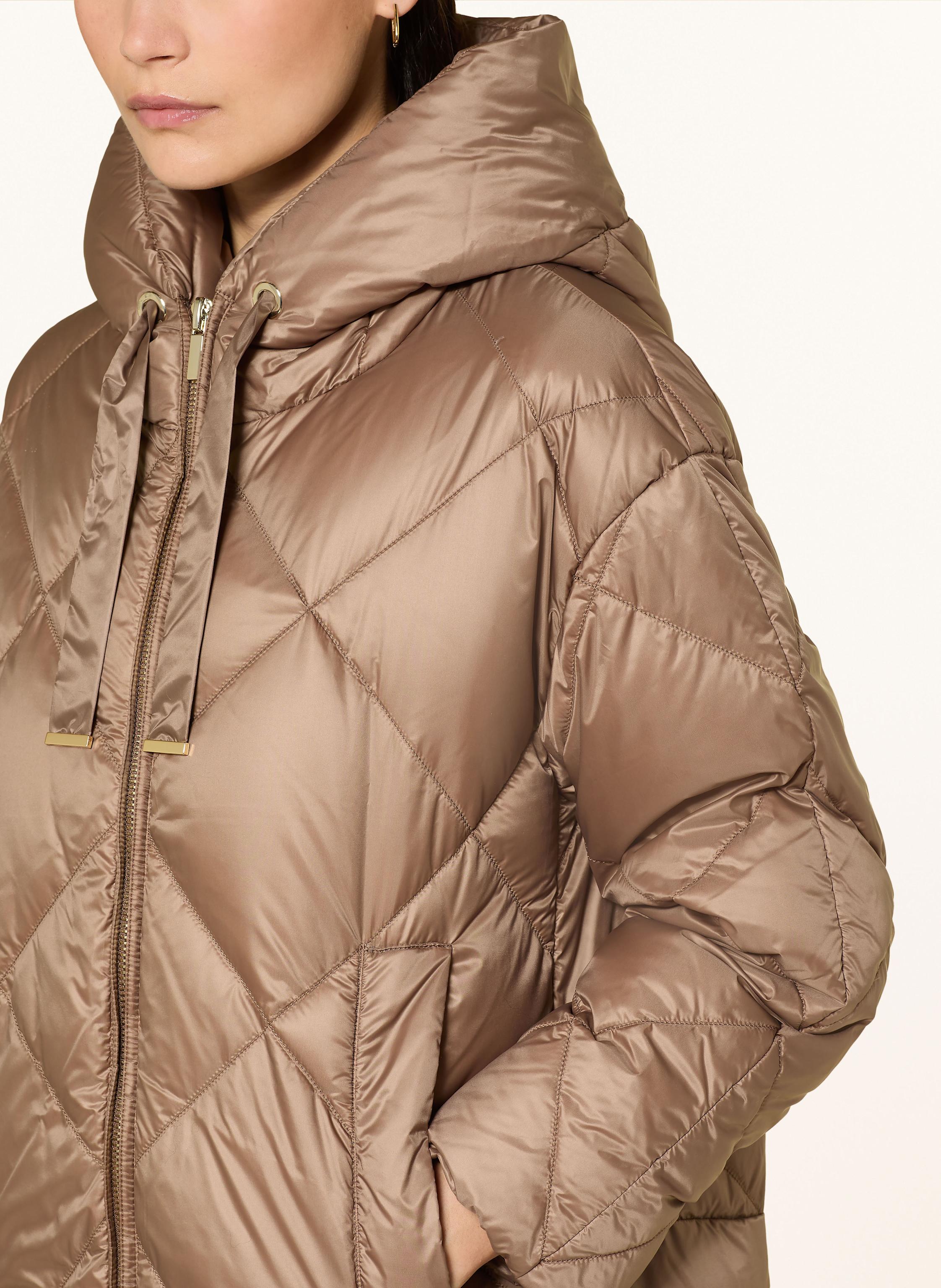 Thumbnail - Max Mara The Cube Daunenmantel Trefe braun