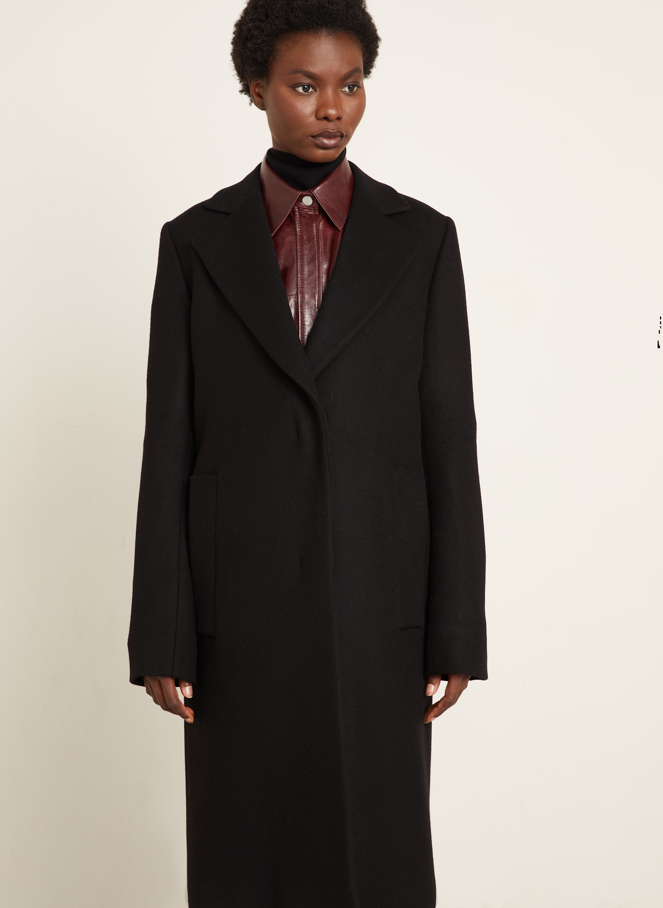 Thumbnail - Sportmax Wollmantel Ala schwarz