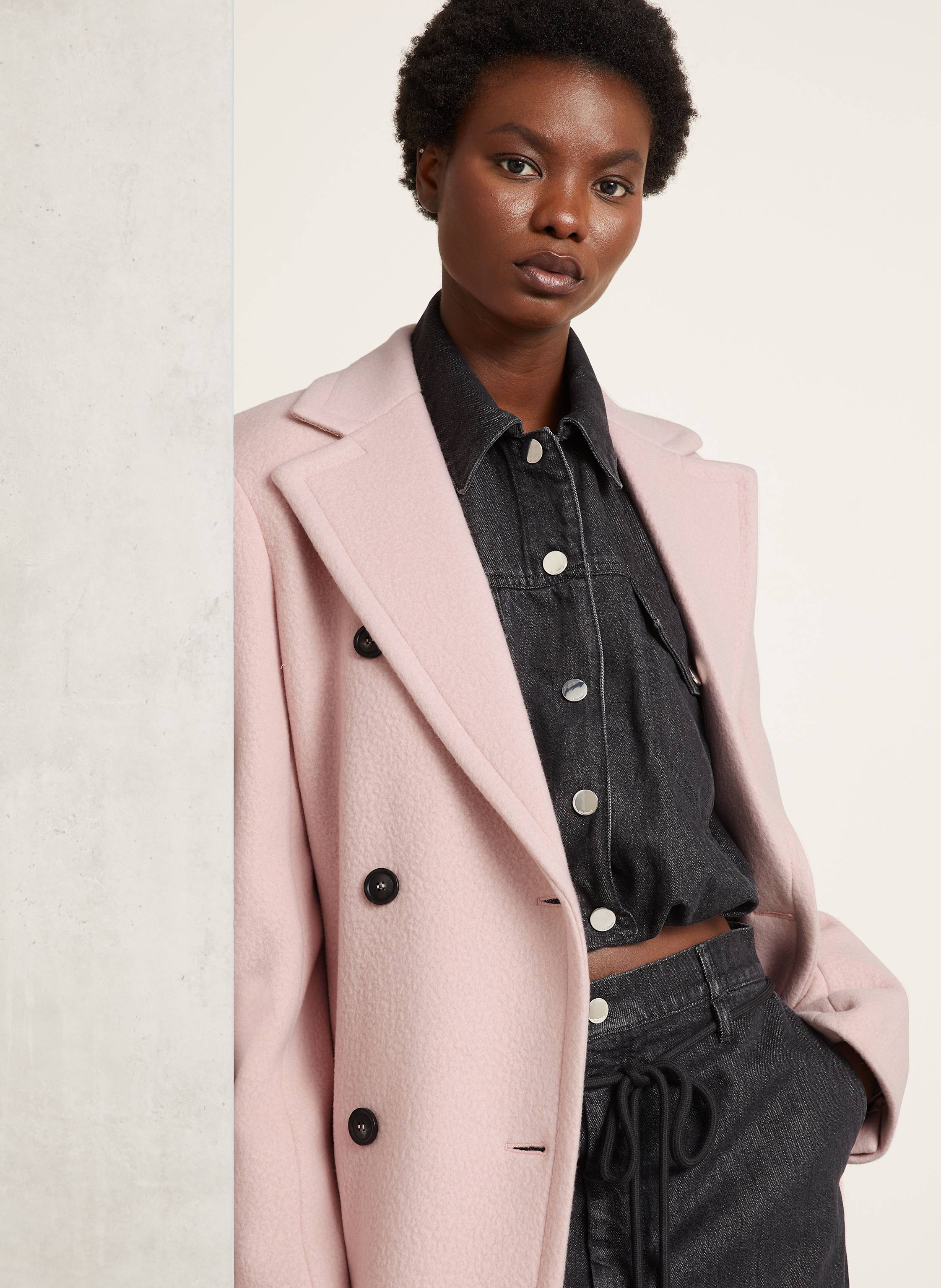 Thumbnail - Sportmax Wollmantel Comune rosa