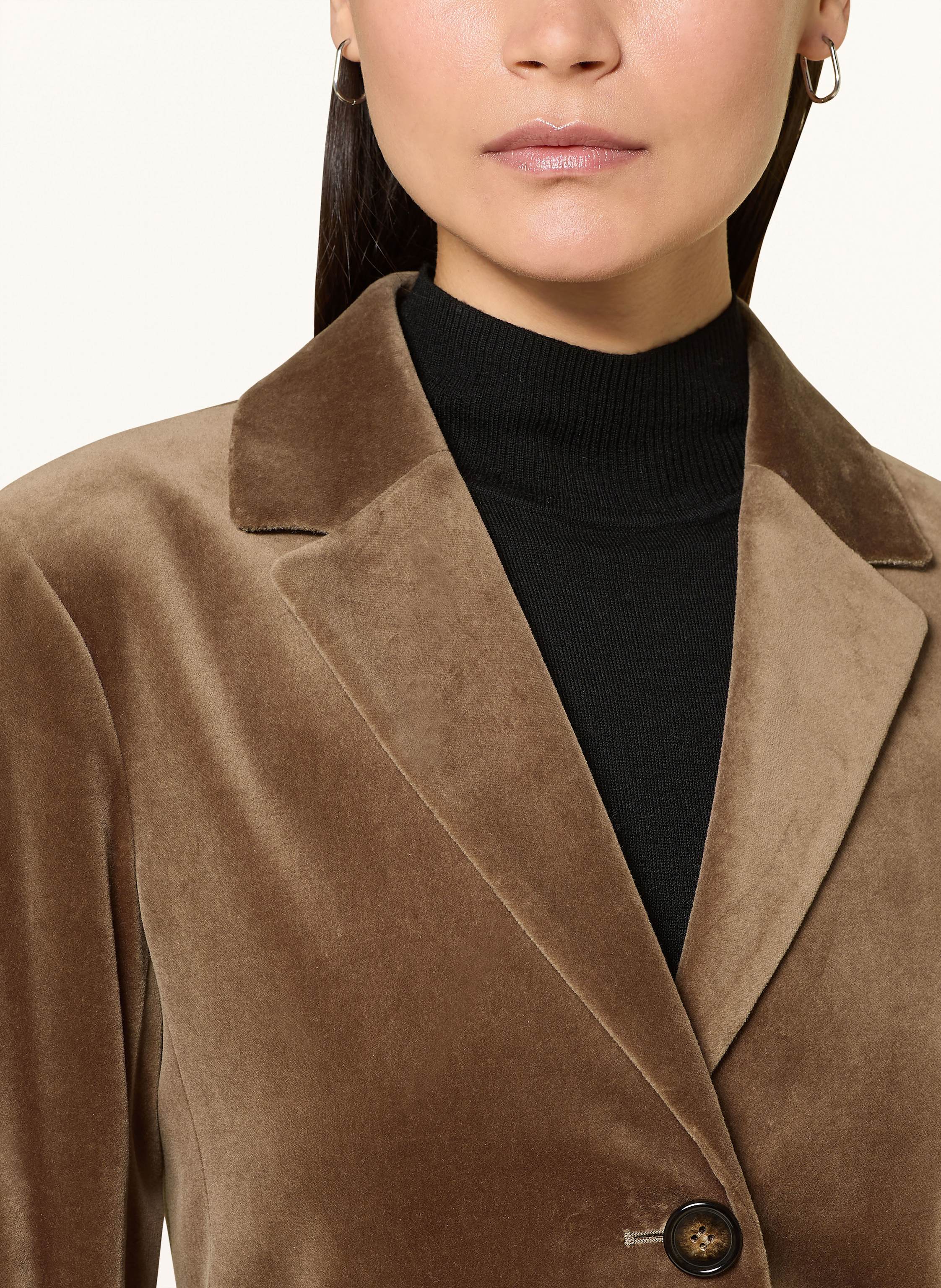 Thumbnail - S Max Mara Samtblazer Agata braun