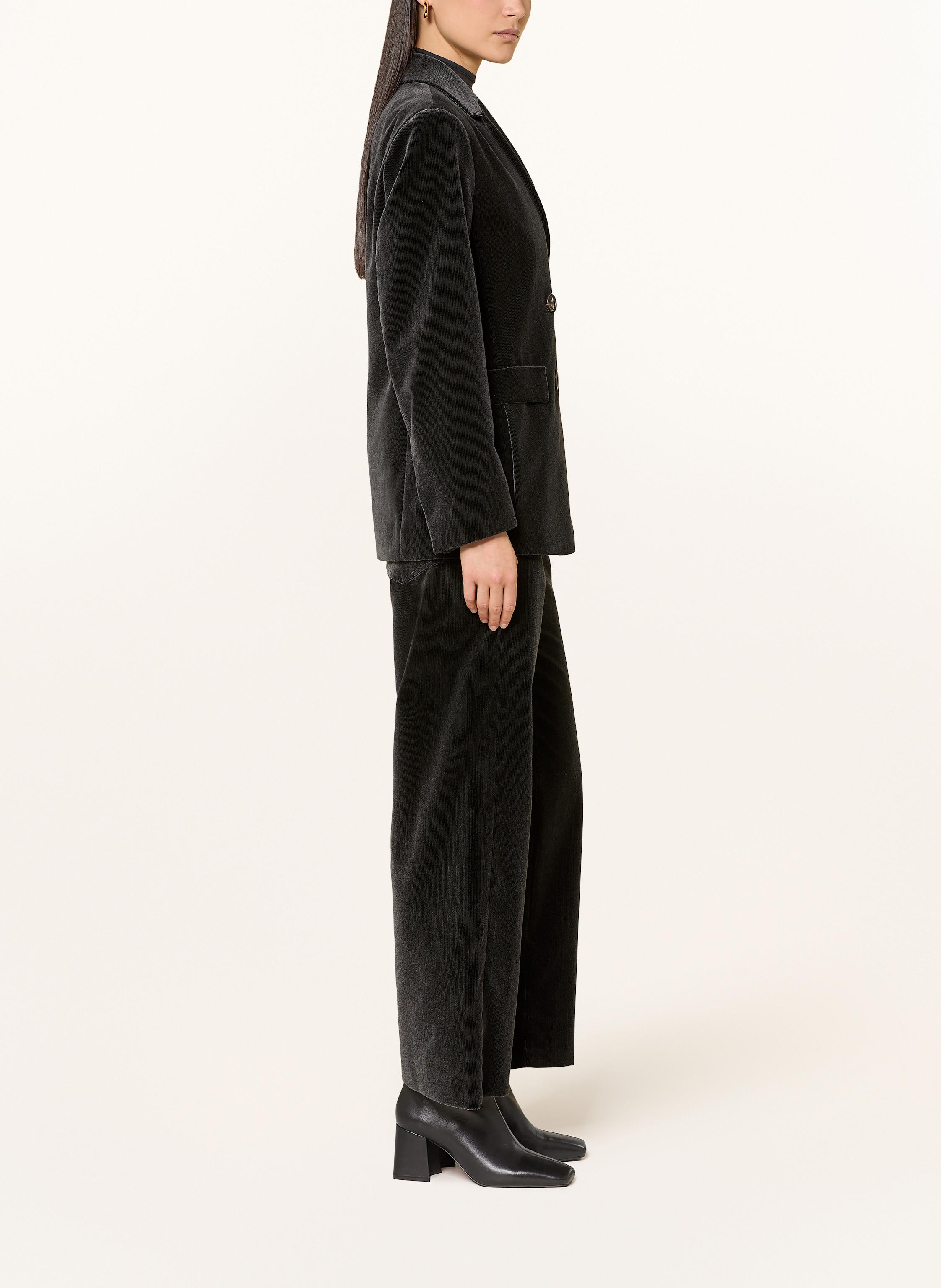 Thumbnail - S Max Mara Marlenehose Caucaso Aus Cord grau