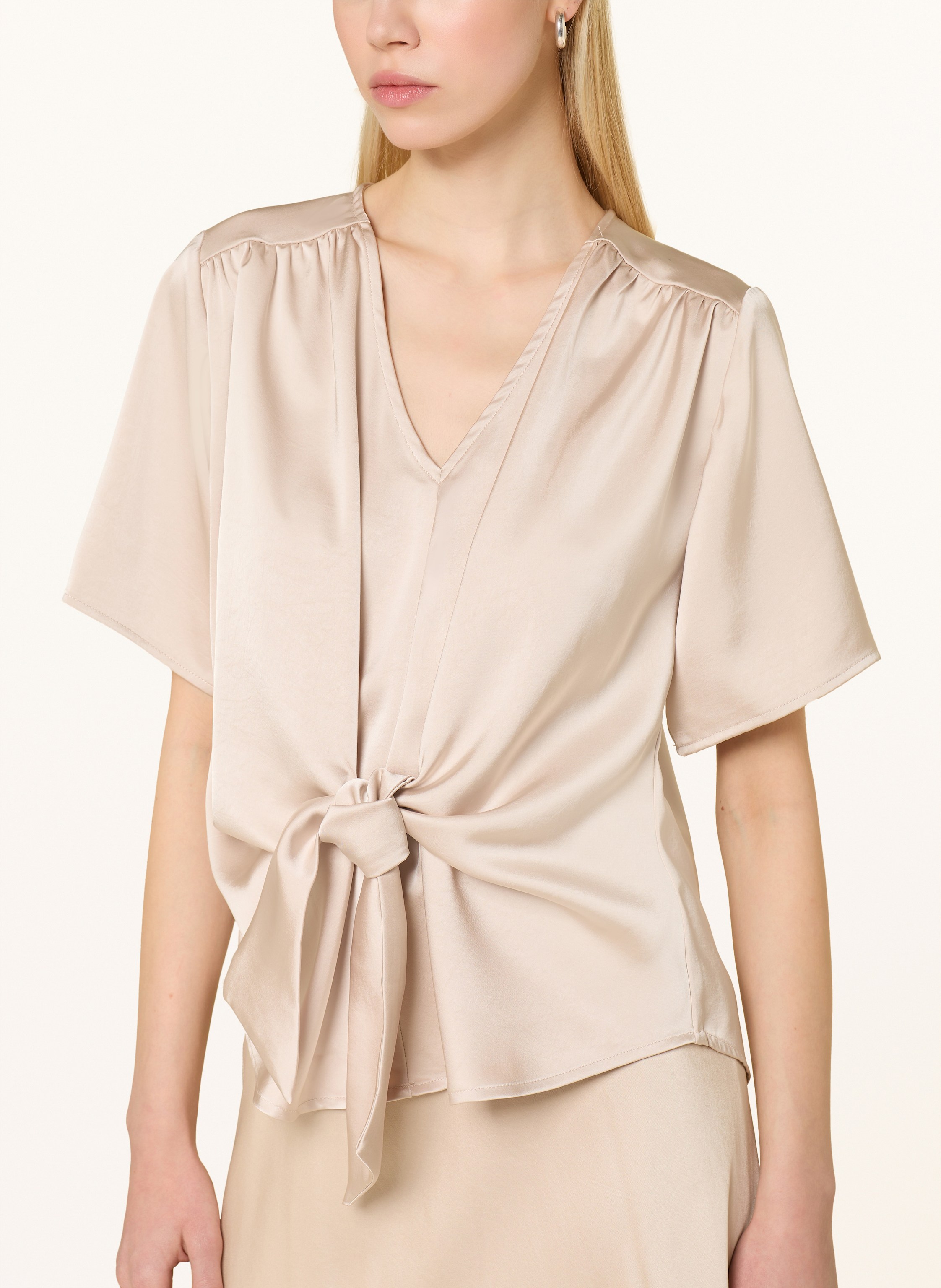 Thumbnail - Neo Noir Satinbluse Casadia beige