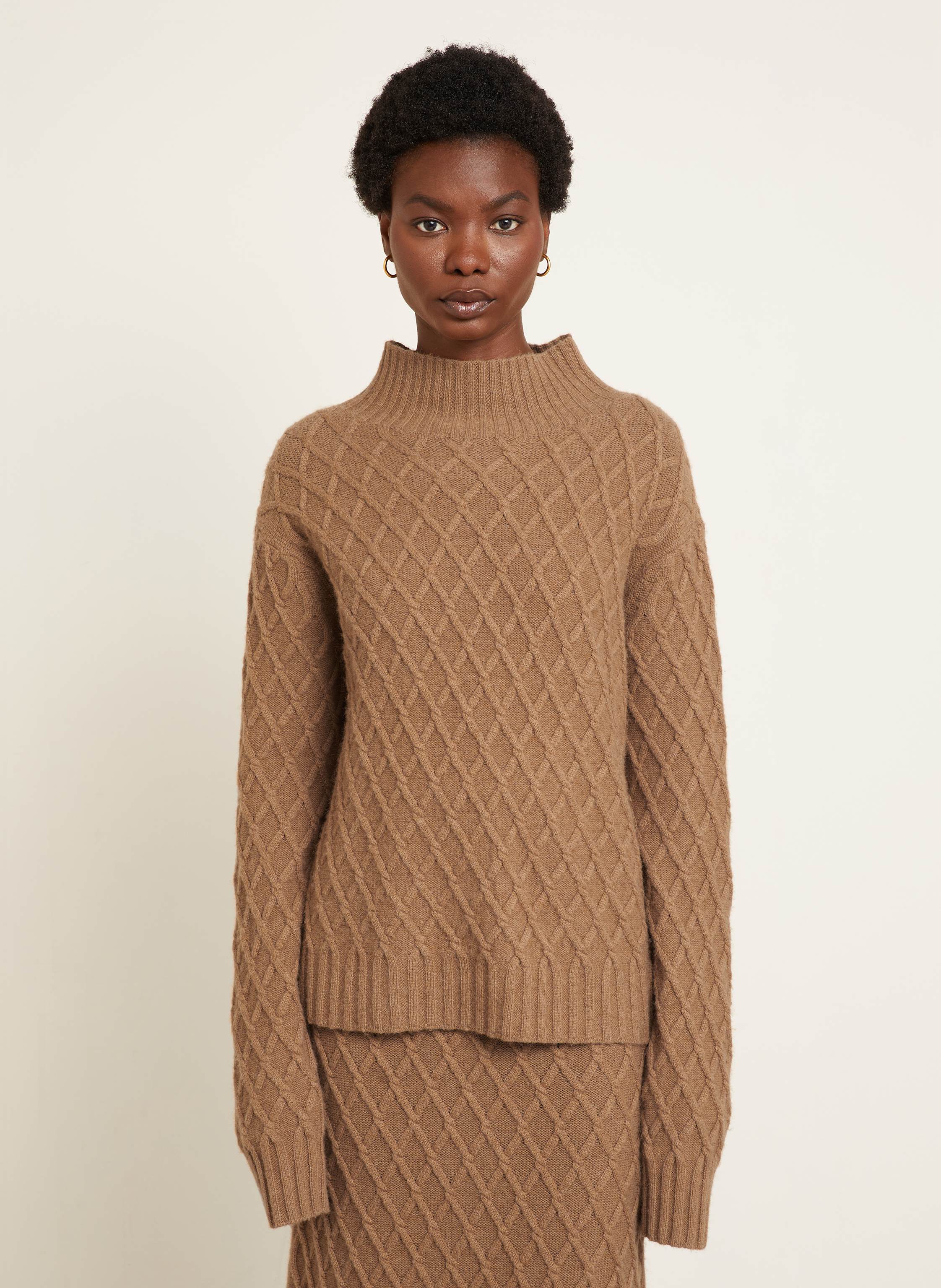 Thumbnail - Max Mara Kamelhaar-Pullover Moli braun
