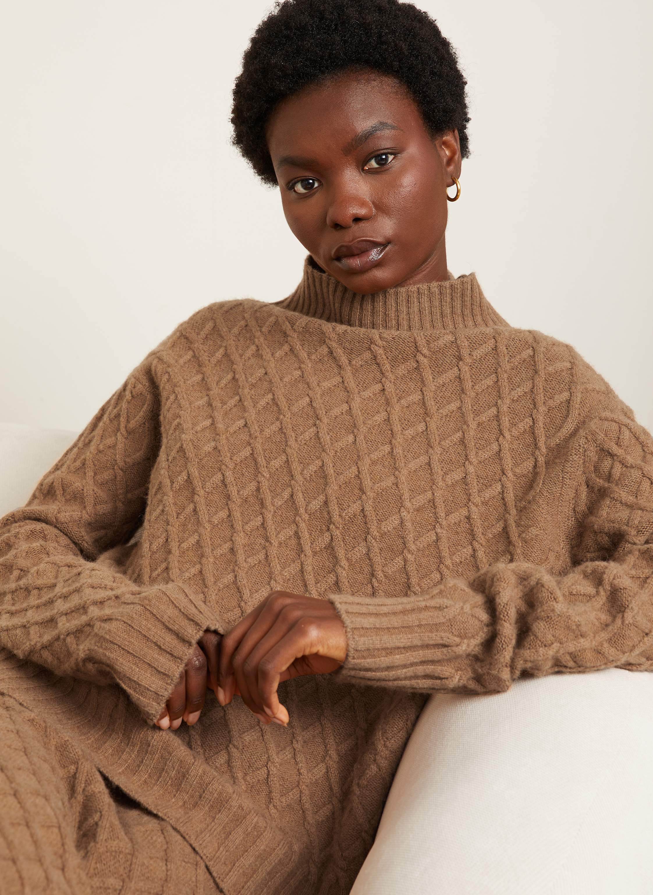 Thumbnail - Max Mara Kamelhaar-Pullover Moli braun