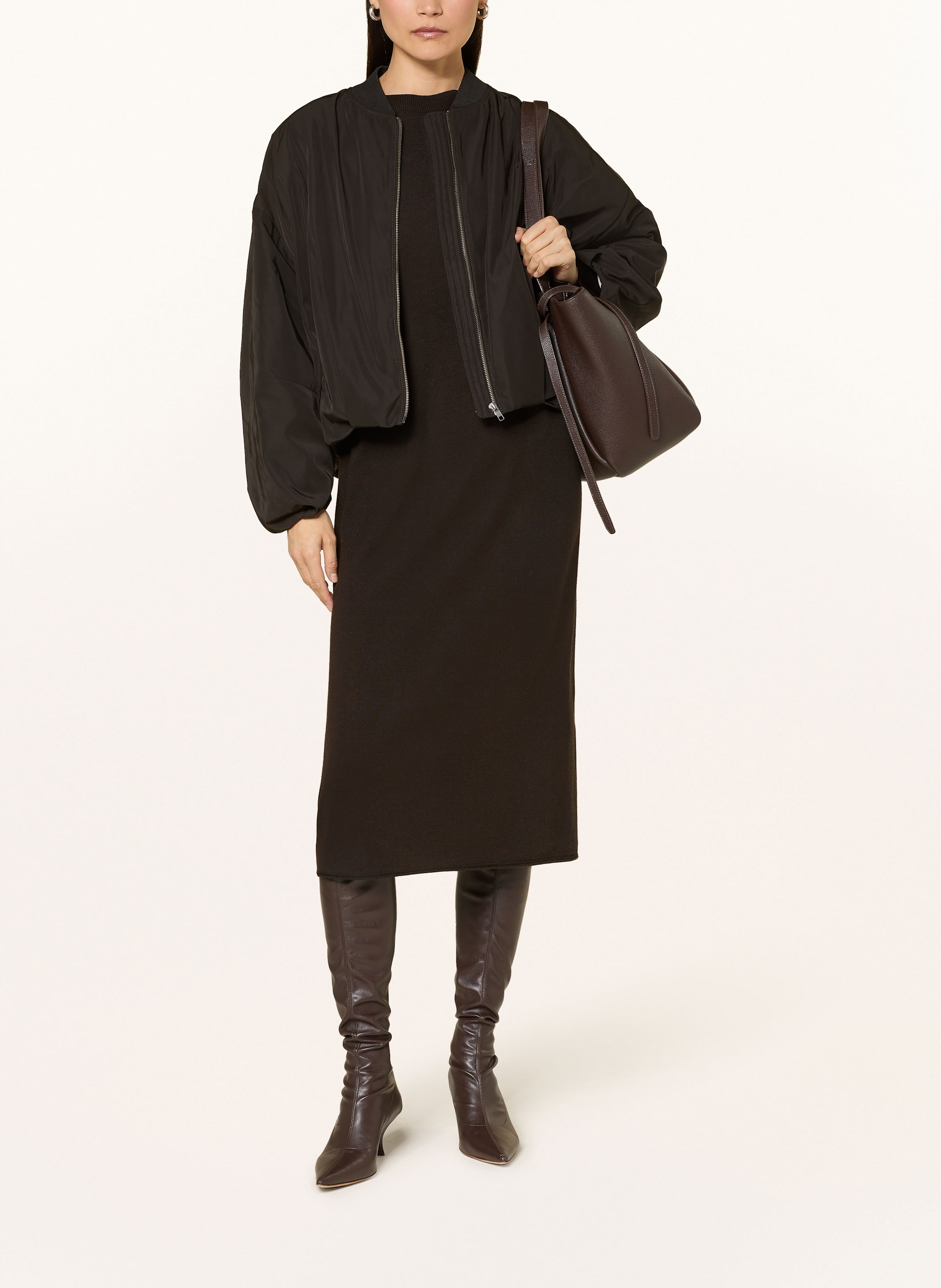 Thumbnail - Drykorn Strickkleid Rimone braun