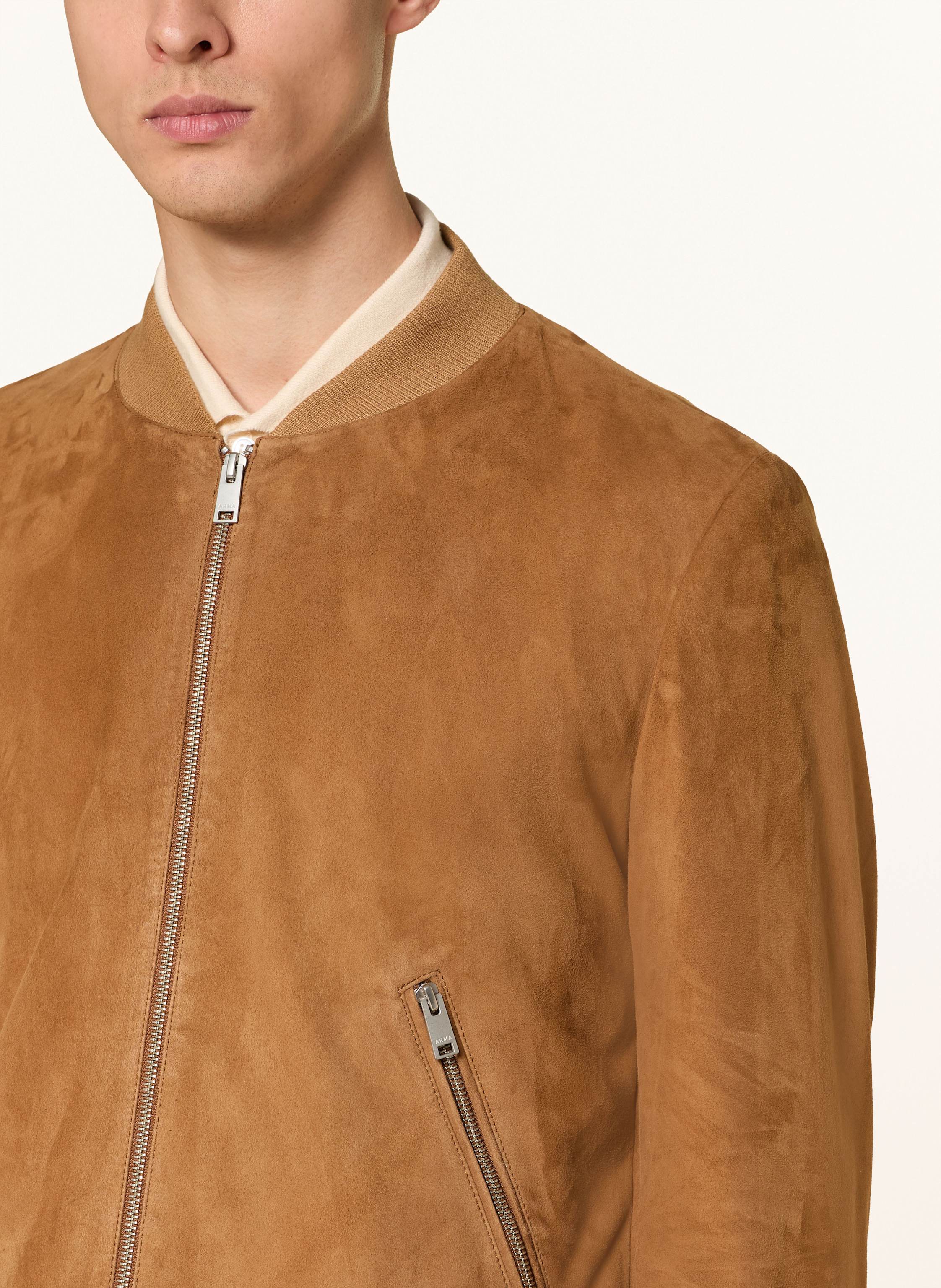 Thumbnail - Arma Lederblouson Didier braun