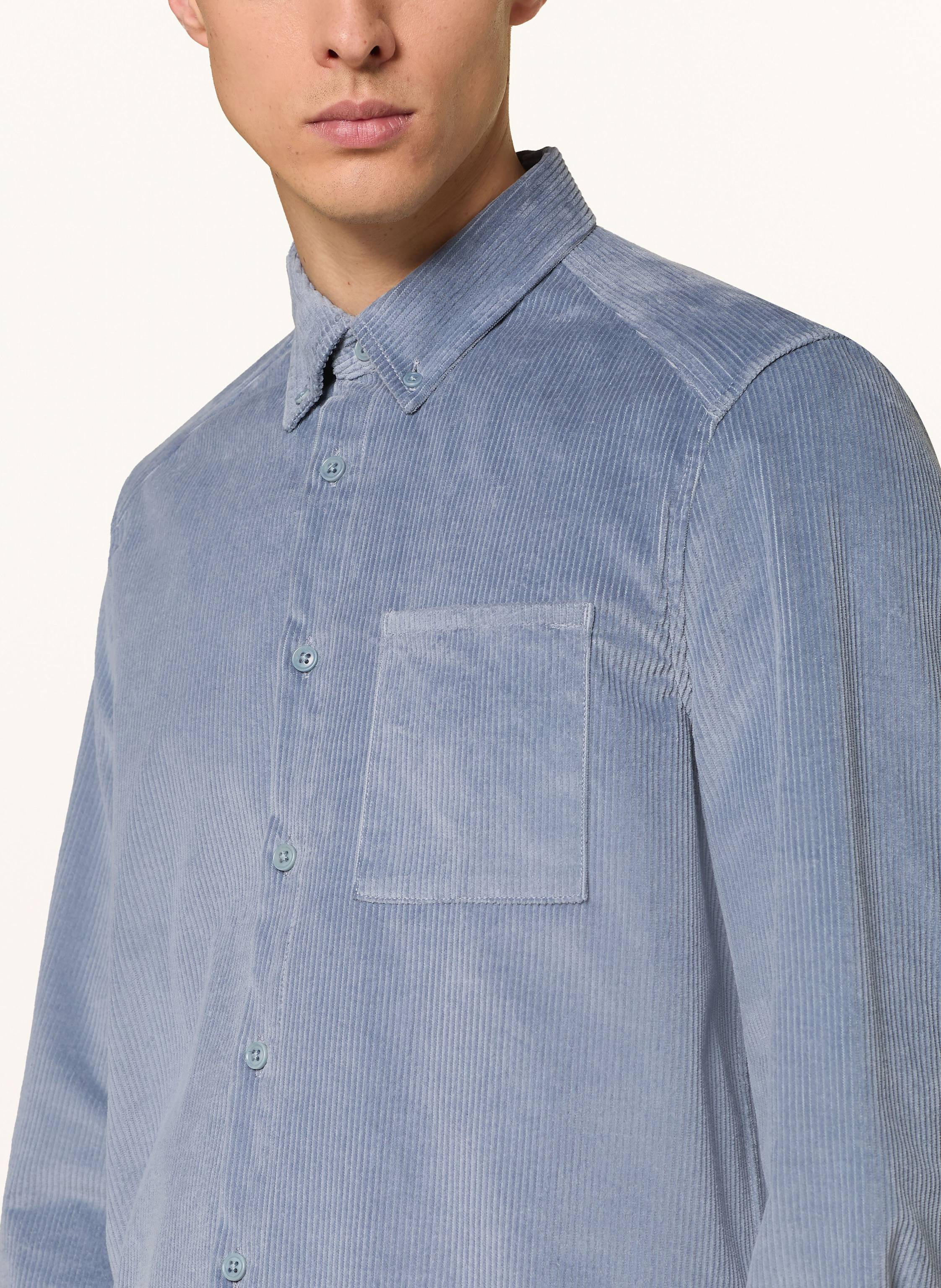 Thumbnail - Drykorn Cordhemd Liet Comfort Fit blau