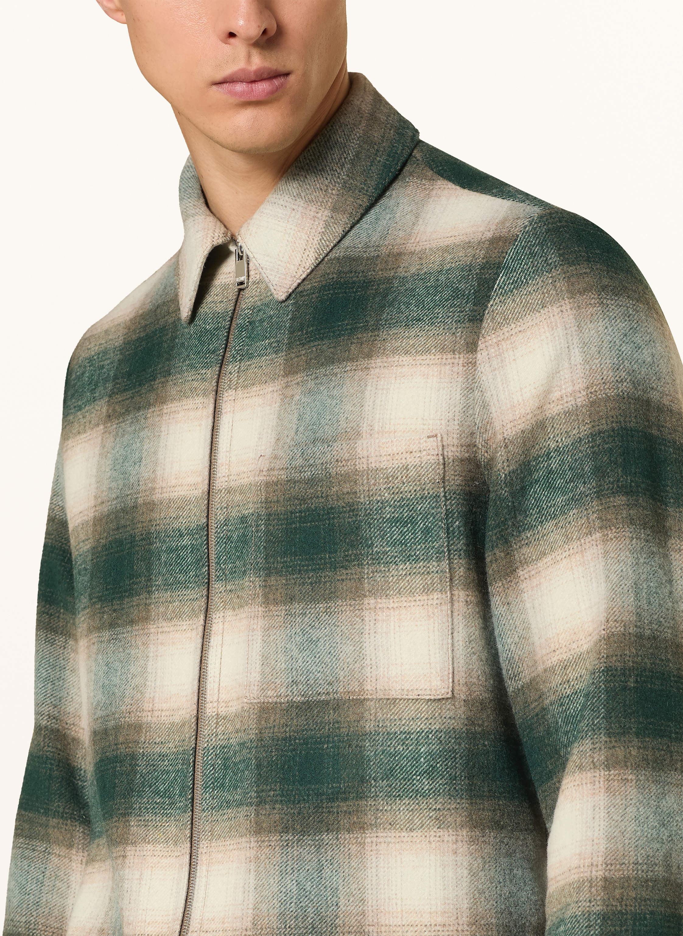 Thumbnail - Drykorn Flanell-Overjacket Nikano gruen