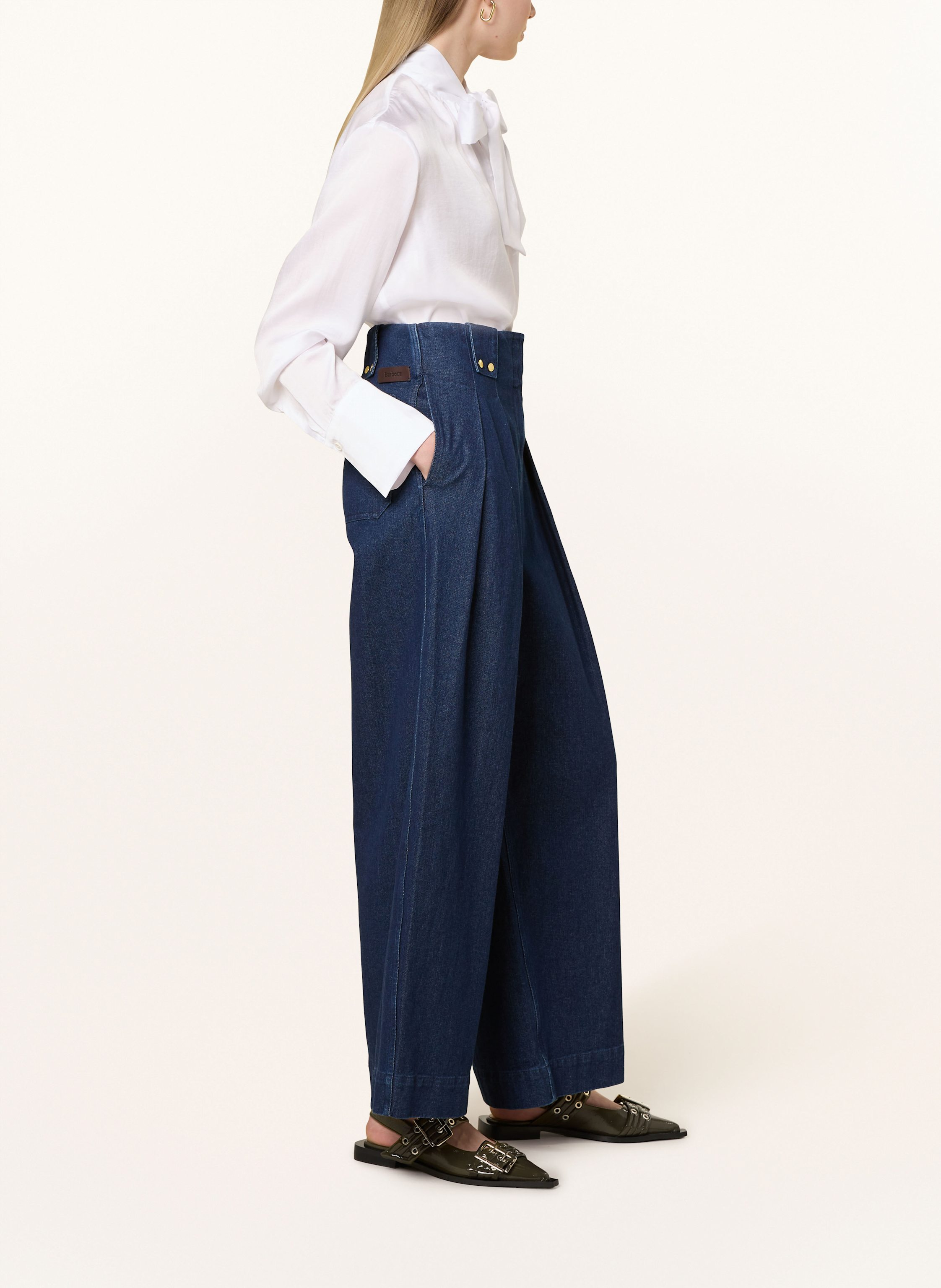 Thumbnail - Barbour Wide Leg Jeans Arla blau