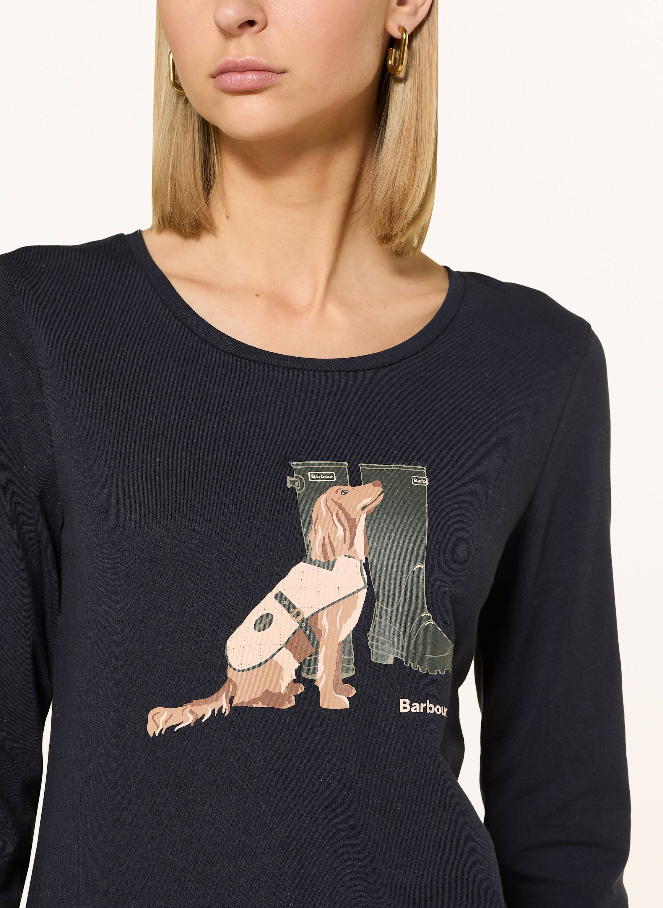 Thumbnail - Barbour Longsleeve Hedley blau