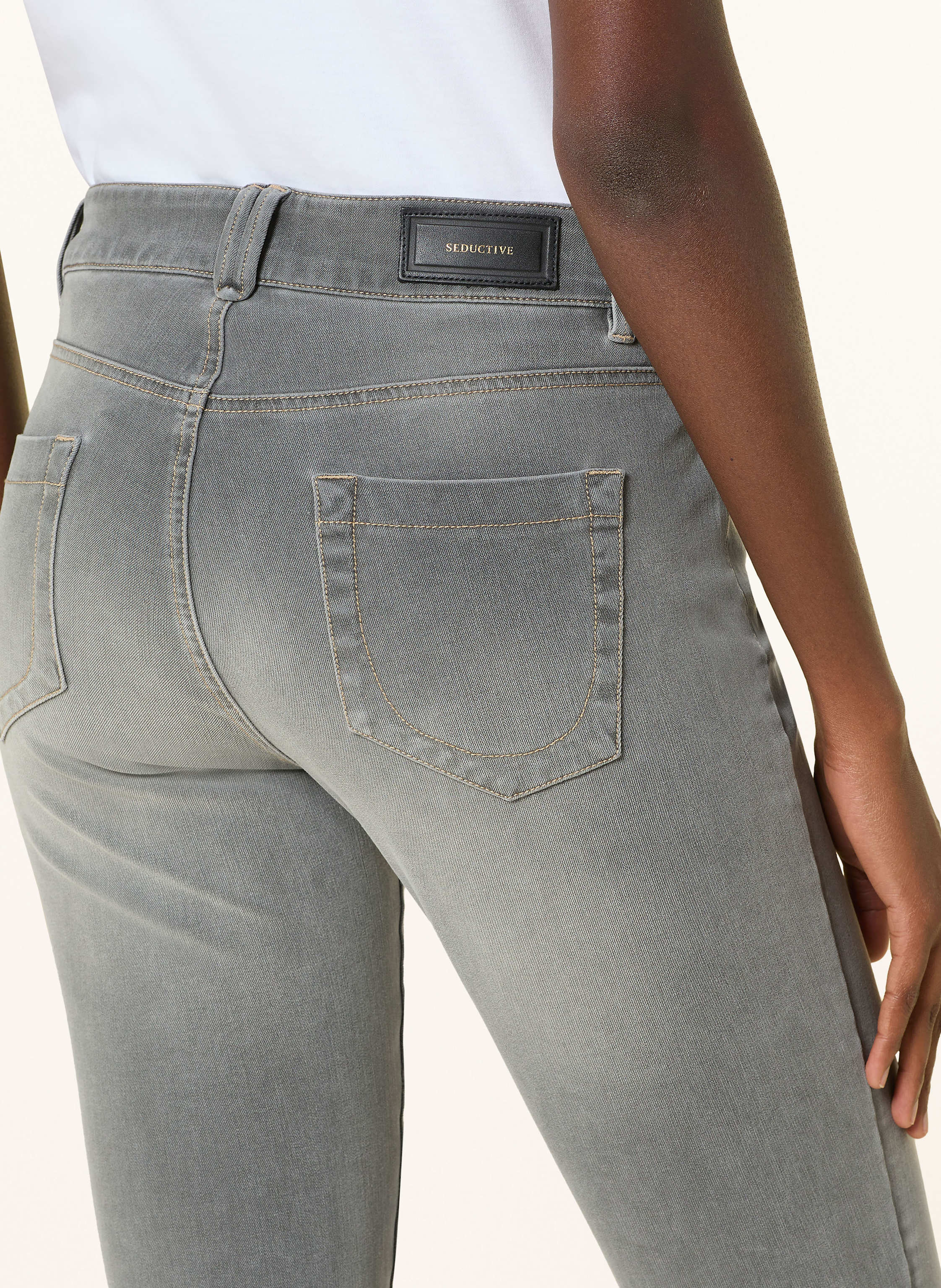 Thumbnail - Seductive 7/8-Jeans Claire grau