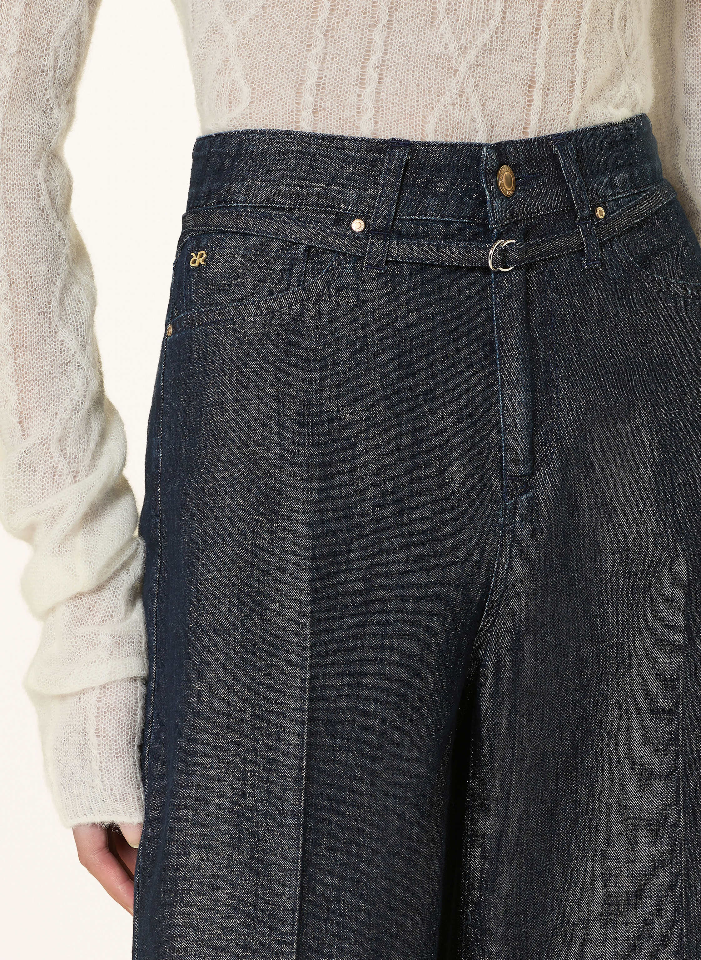 Thumbnail - Raffaello Rossi Jeans Sventy Belt Mit Glitzergarn blau