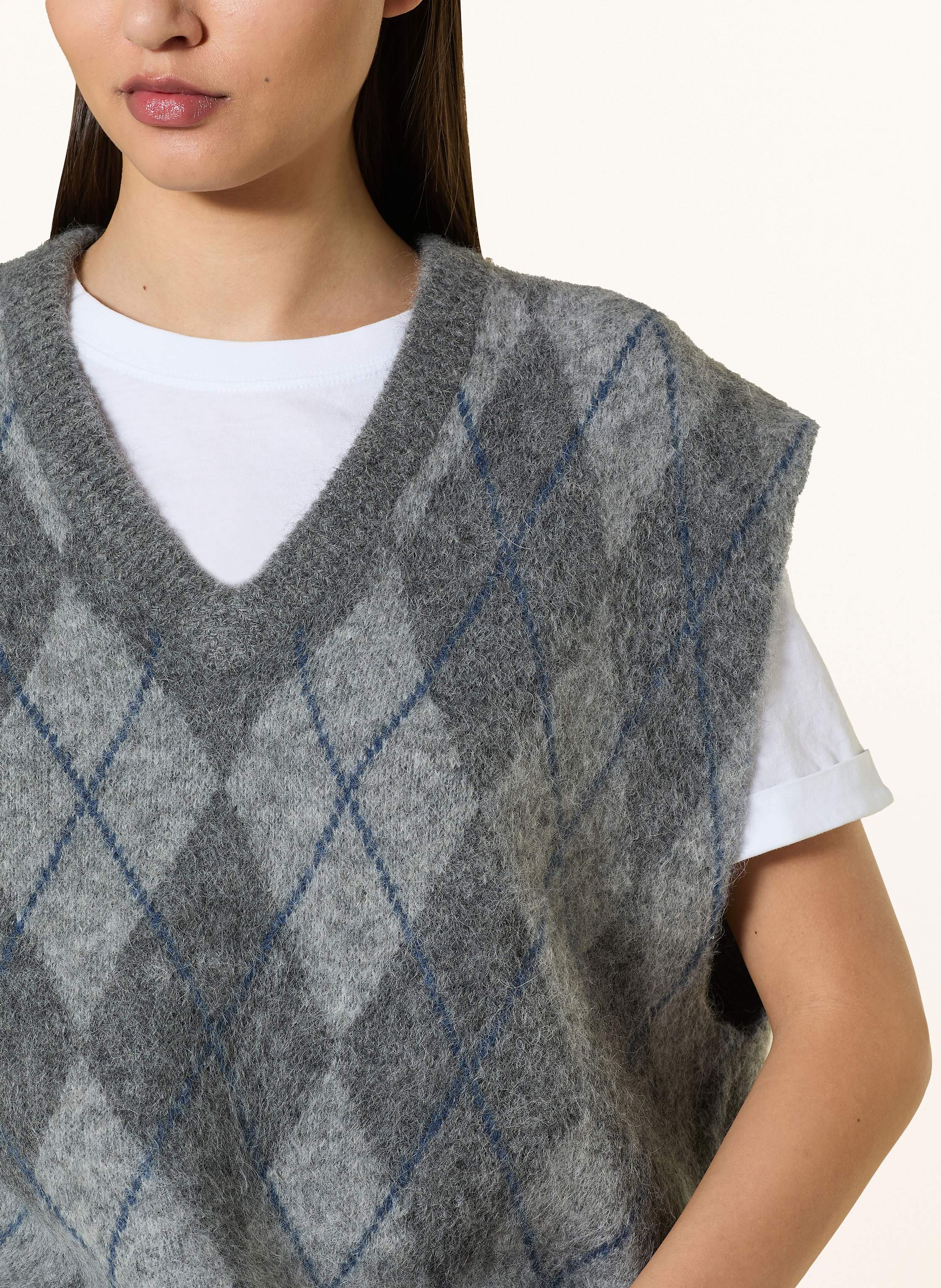 Thumbnail - Gestuz Pullunder Gzsasi Mit Alpaka grau