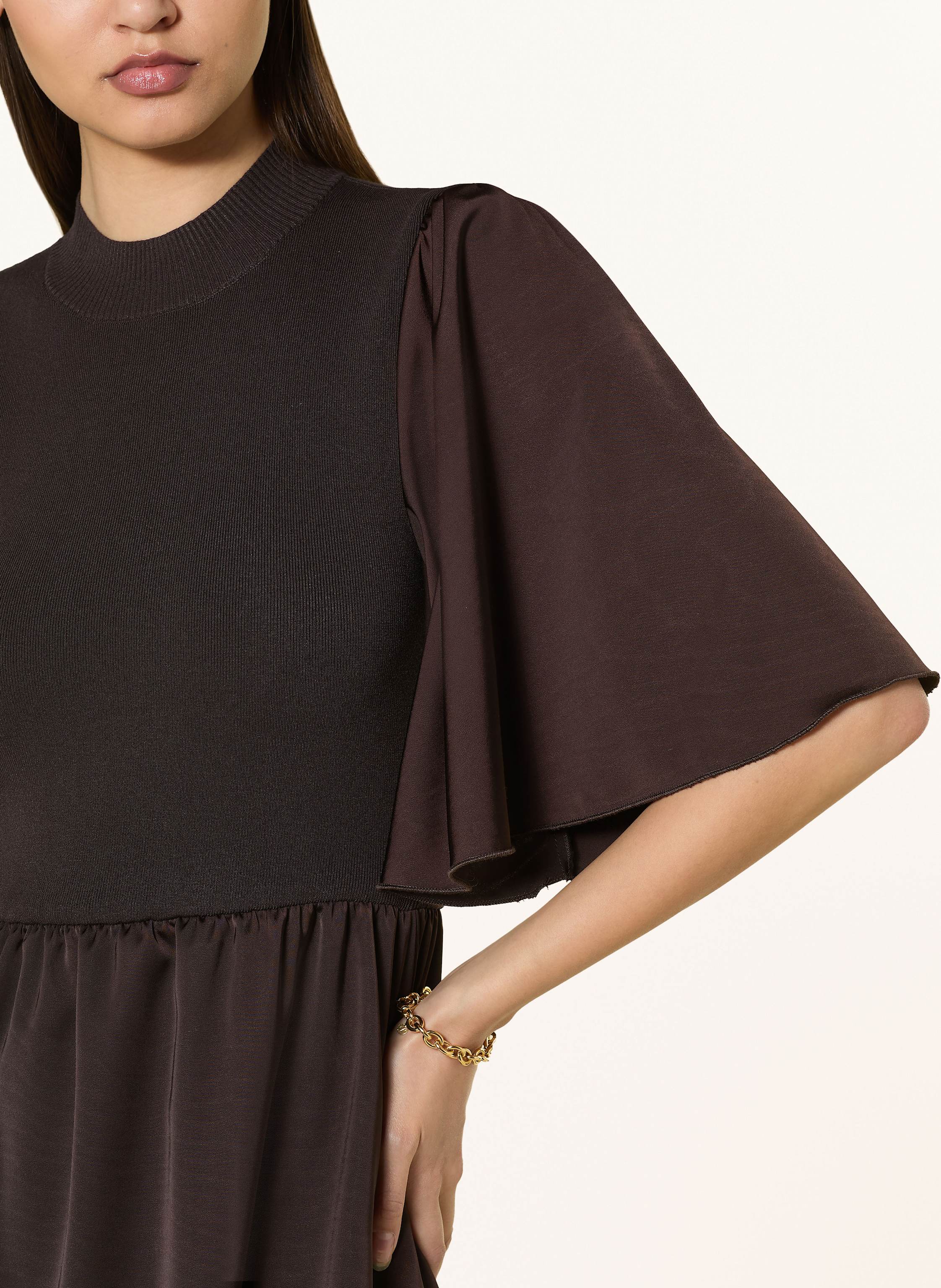 Thumbnail - Gestuz Kleid Gzsama Im Materialmix braun