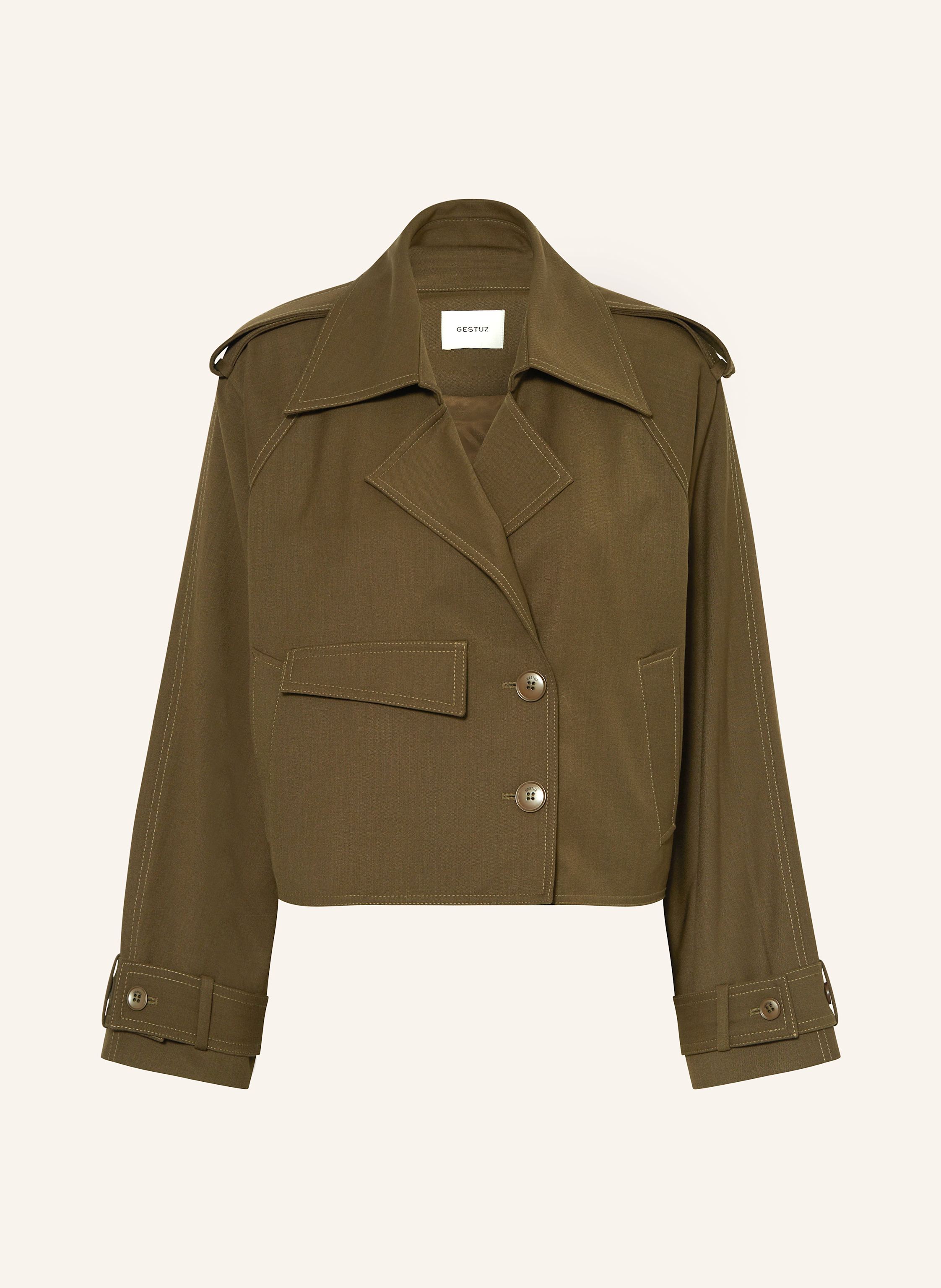 Gestuz Trench-Jacke Gzedina gruen