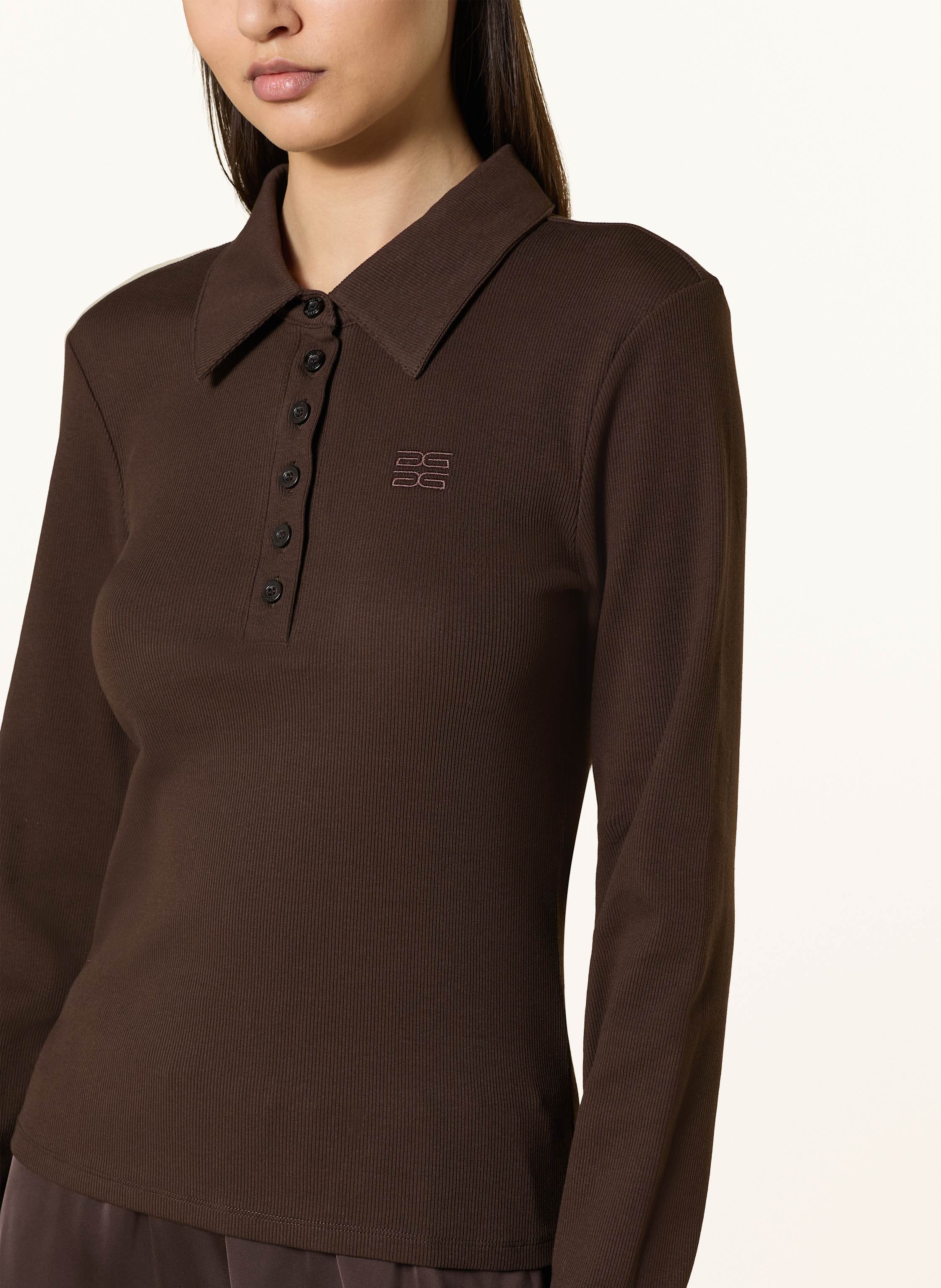 Thumbnail - Gestuz Strick-Poloshirt Drewgz braun