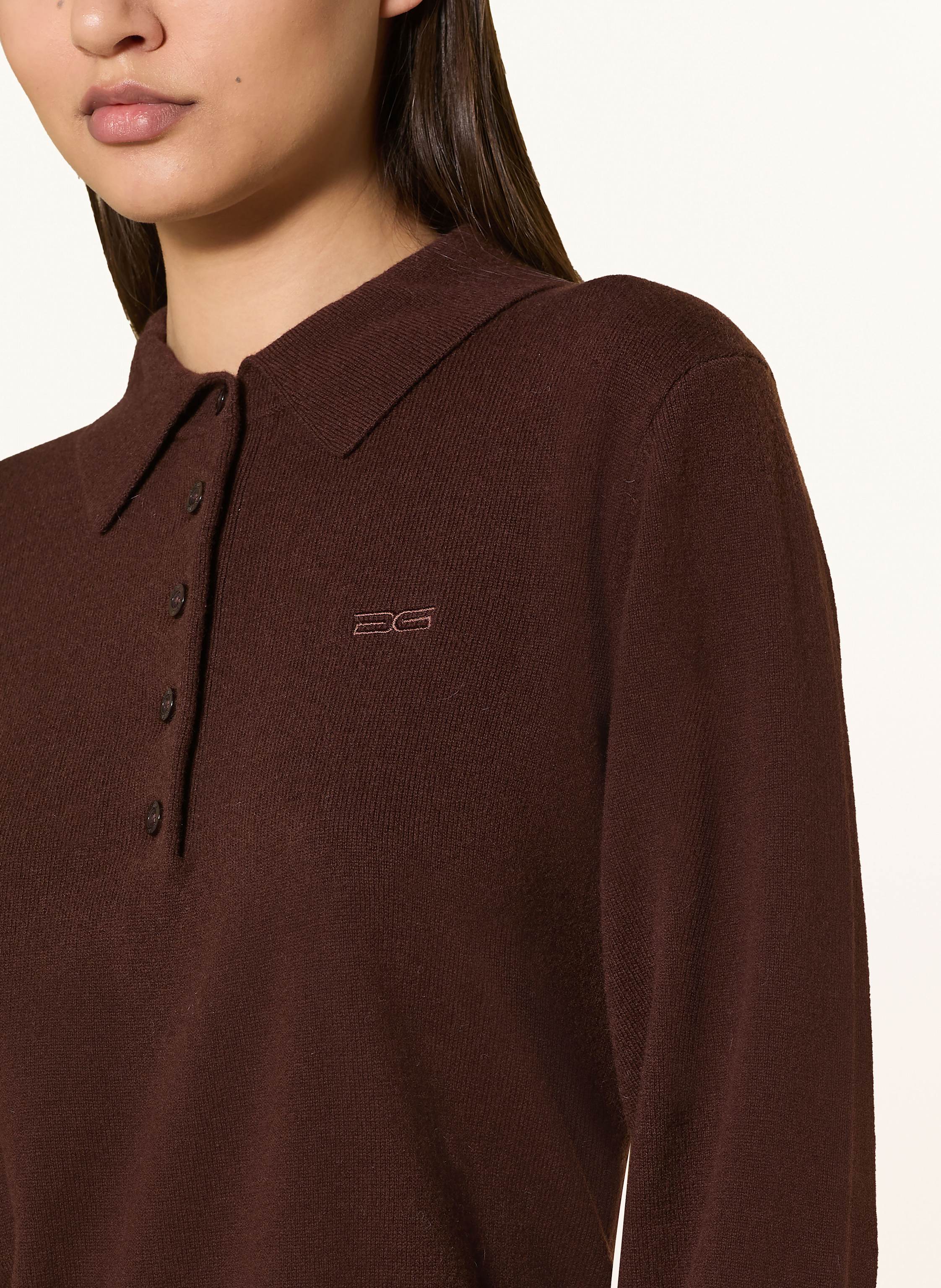 Thumbnail - Gestuz Strick-Poloshirt Gzmanzi braun