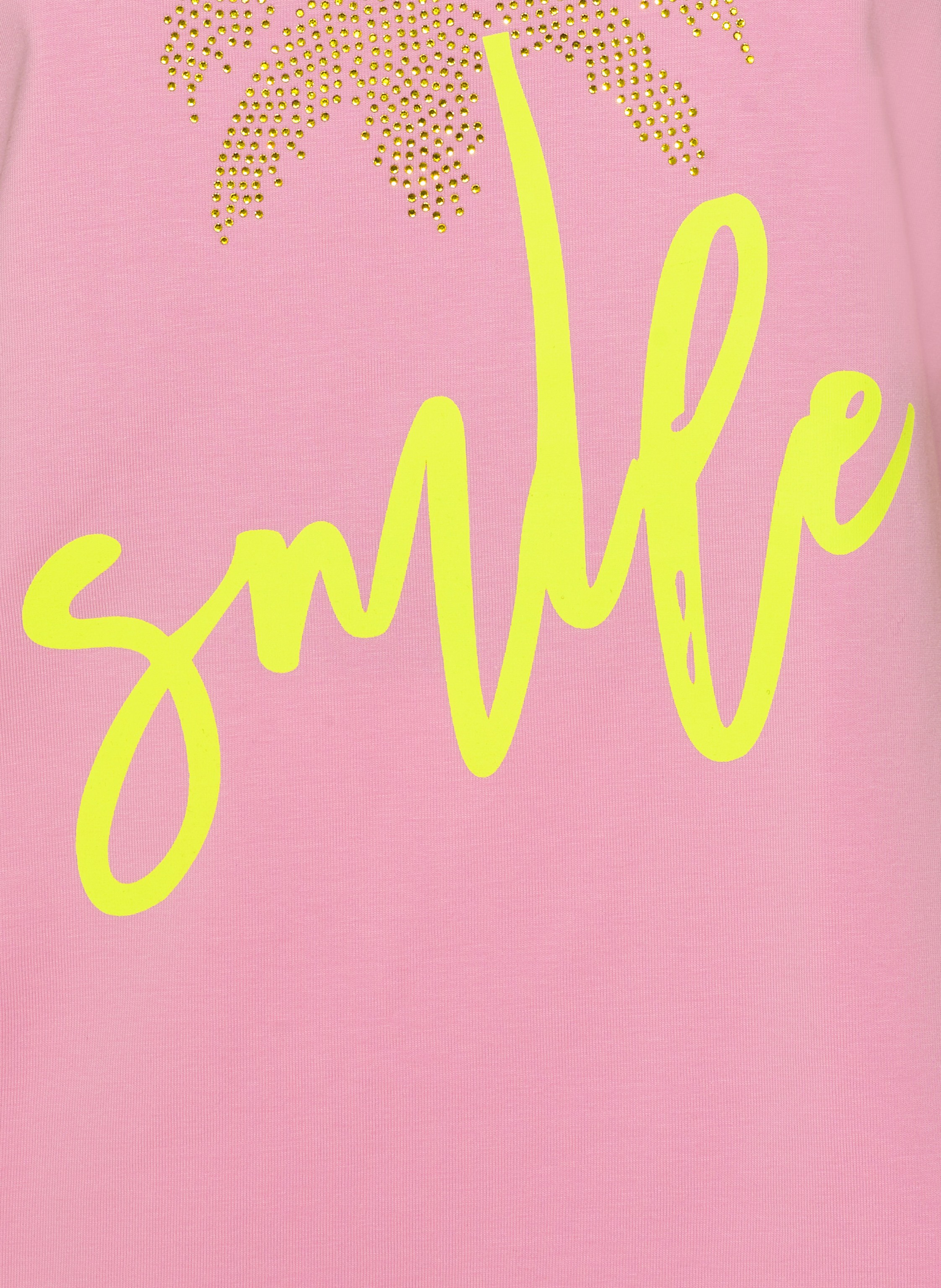 Thumbnail - Miss Goodlife T-Shirt Mit Schmucksteinen rosa