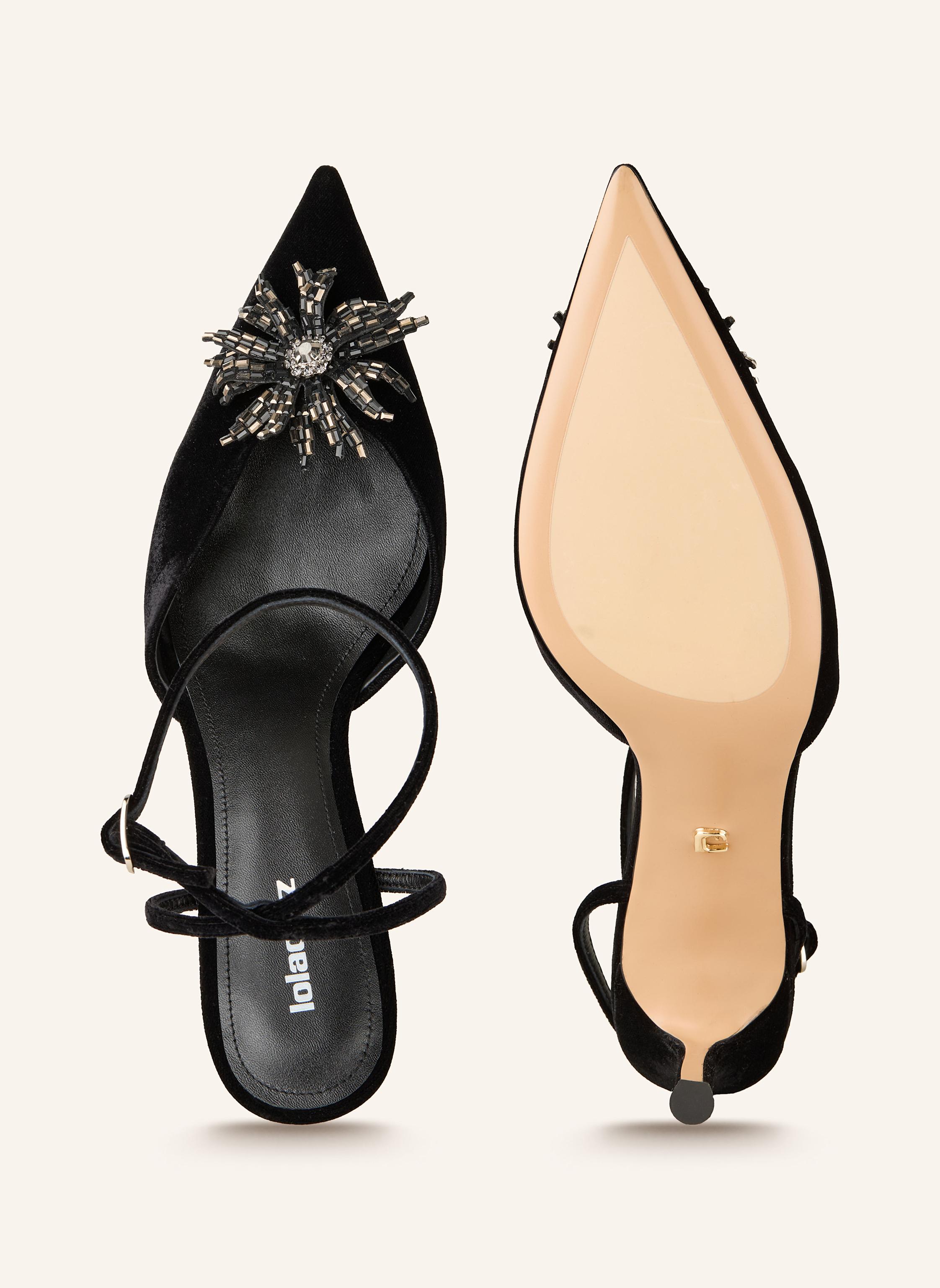 Thumbnail - Lola Cruz Pumps Perla Mit Schmucksteinen schwarz