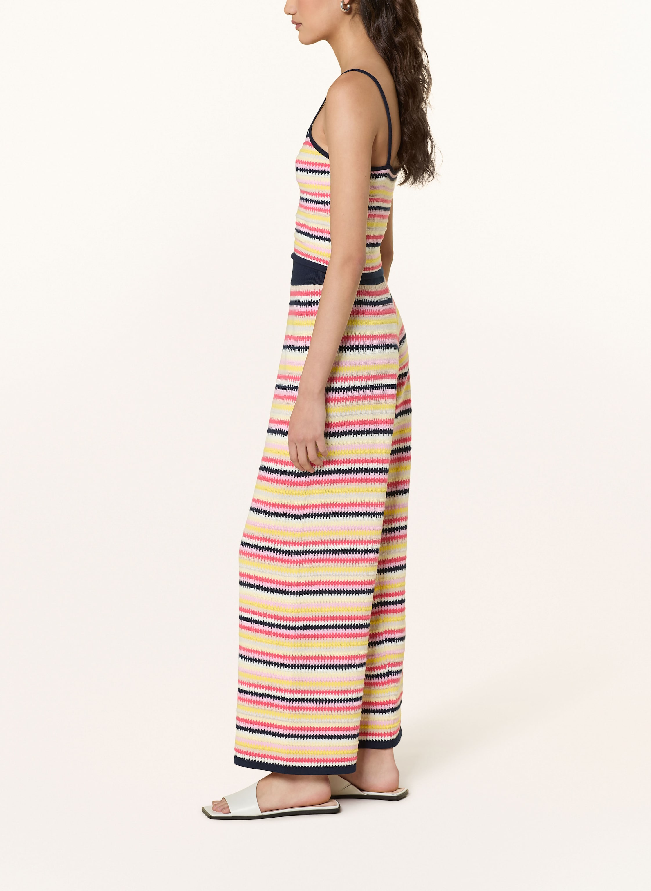 Thumbnail - Oh April Marlenehose Harlee Aus Strick gelb