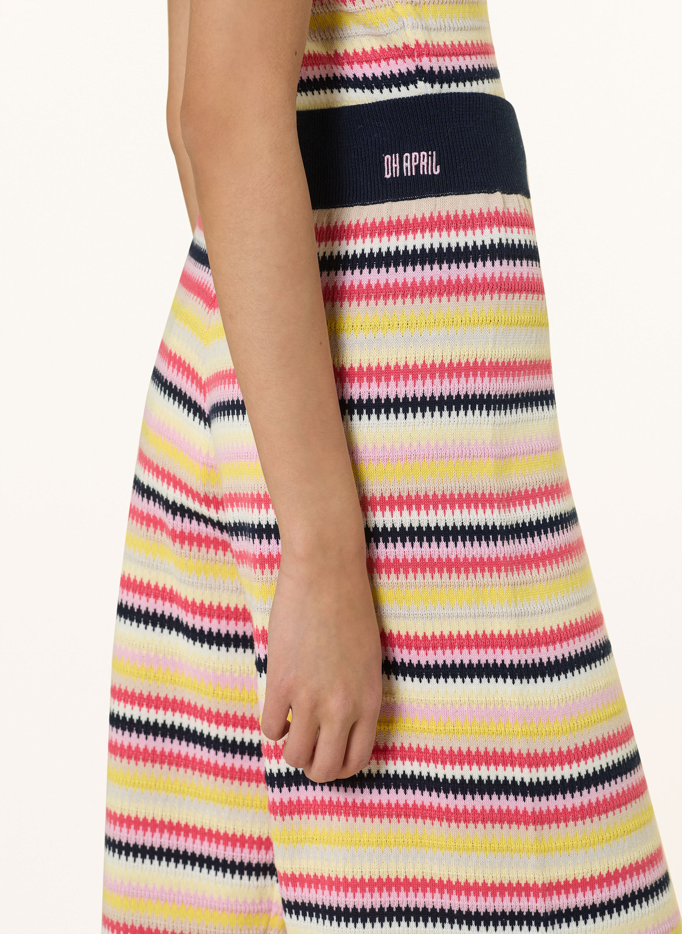 Thumbnail - Oh April Marlenehose Harlee Aus Strick gelb