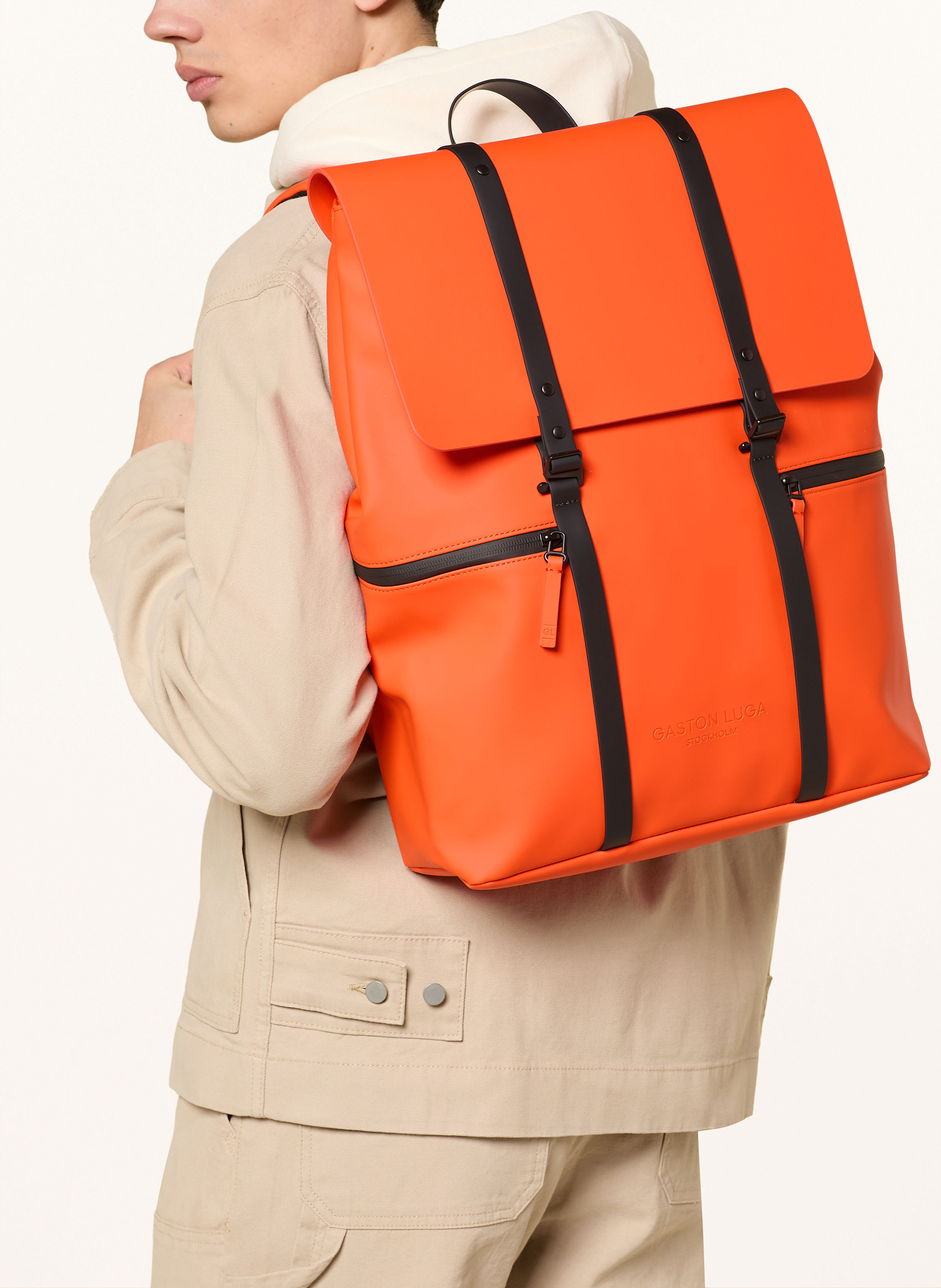 Thumbnail - Gaston Luga Rucksack Spläsh 2.0 Mit Laptop-Fach orange