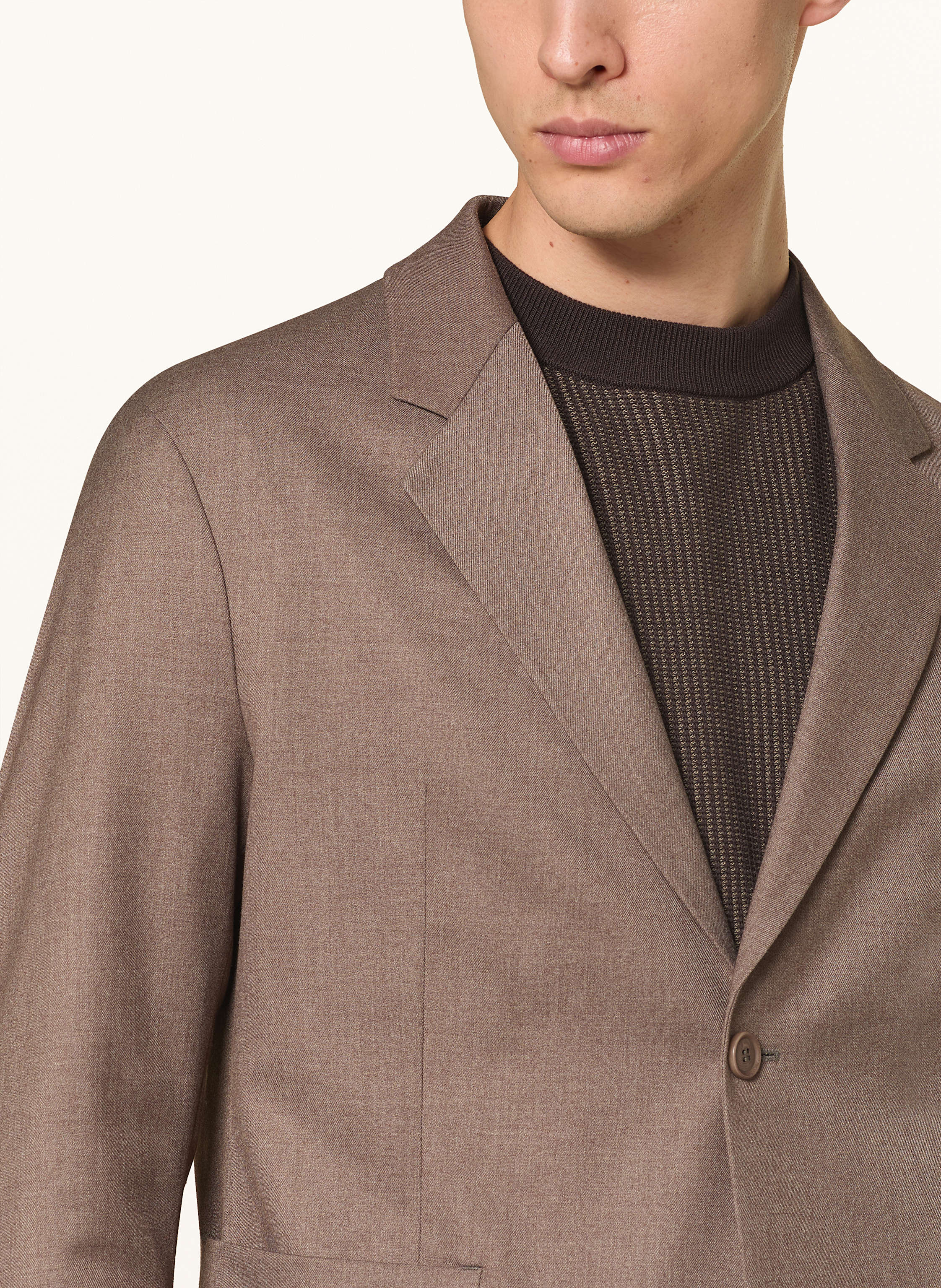 Thumbnail - Drykorn Anzugsakko Marls Extra Slim Fit braun