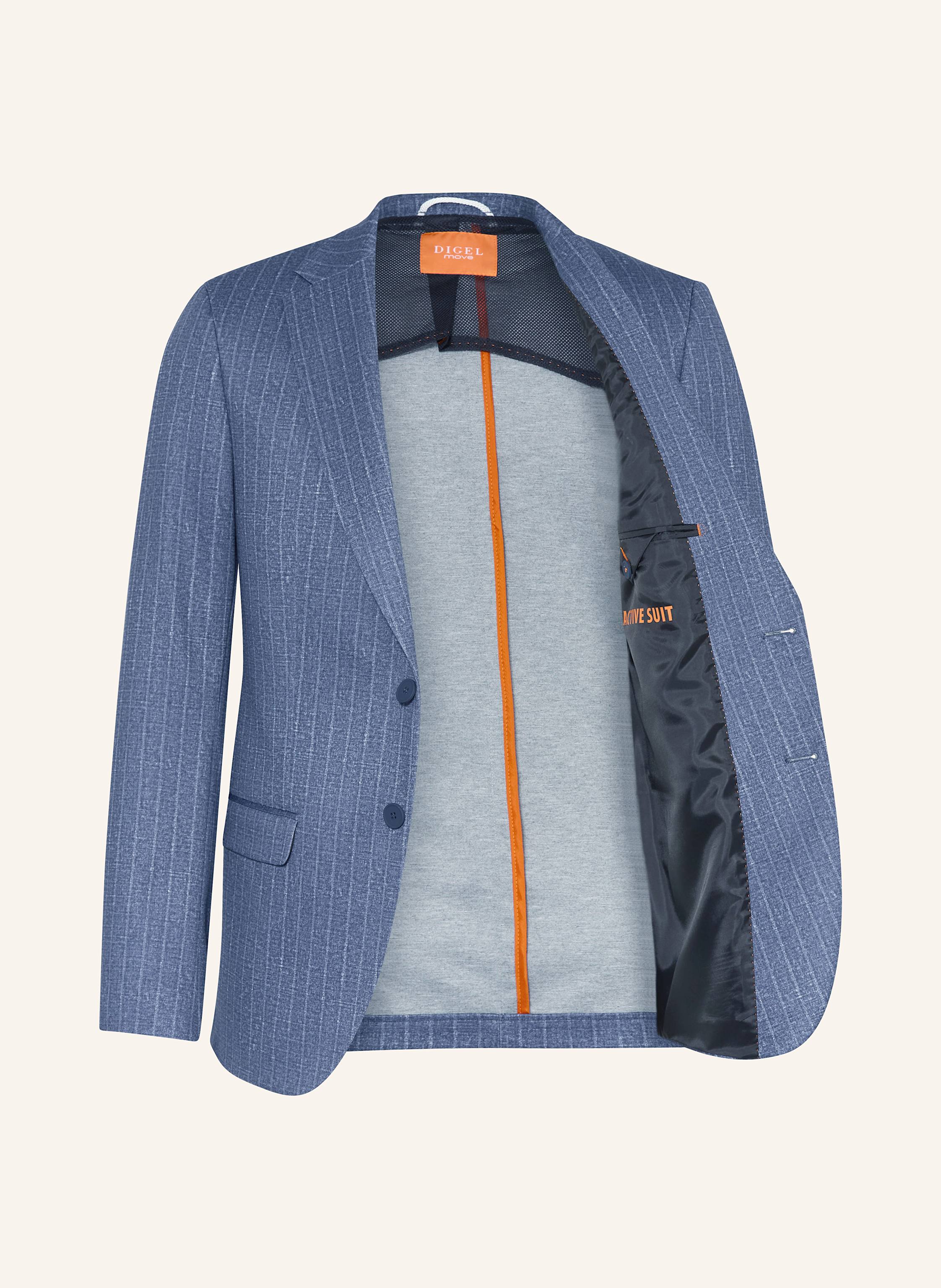 Thumbnail - Digel Move Anzugsakko Anello Slim Fit Aus Jersey blau